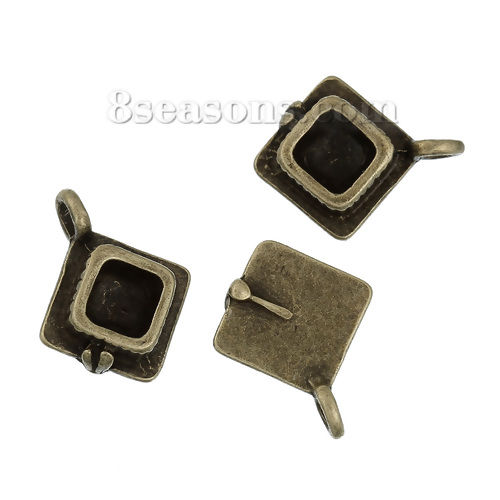Picture of Zinc Based Alloy 3D Charms Doctorial Hat Antique Bronze 16mm( 5/8") x 13mm( 4/8"), 10 PCs