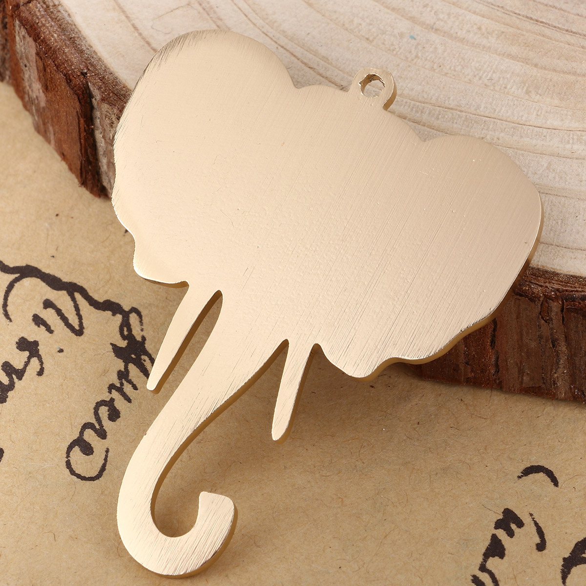 Immagine di Lega di Alluminio Ciondoli Spirale Oro Opaco Trafila 54mm x 50mm , 1 Pz