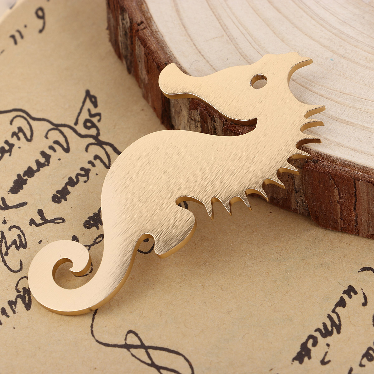 Immagine di Lega di Alluminio Ciondoli Spirale Oro Opaco Trafila 54mm x 50mm , 1 Pz