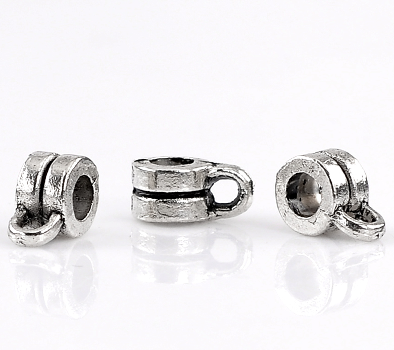Bild von Element Perlen Antik Silber 9mmx6mm, 100er Packung