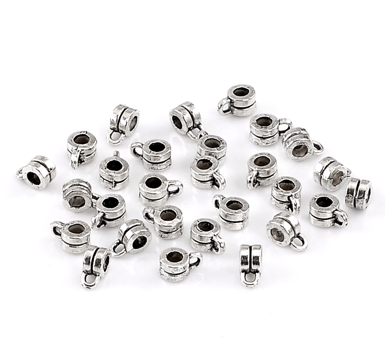 Bild von Element Perlen Antik Silber 9mmx6mm, 100er Packung