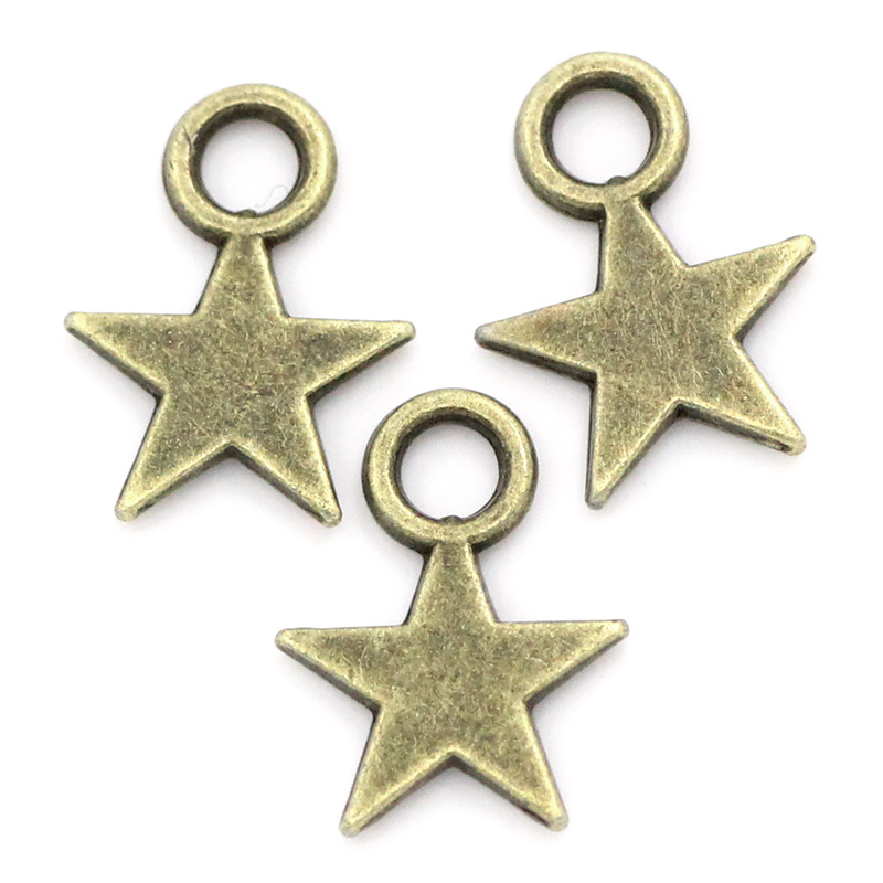 Picture of Charm Pendants Star Antique Bronze 11x8mm,300PCs
