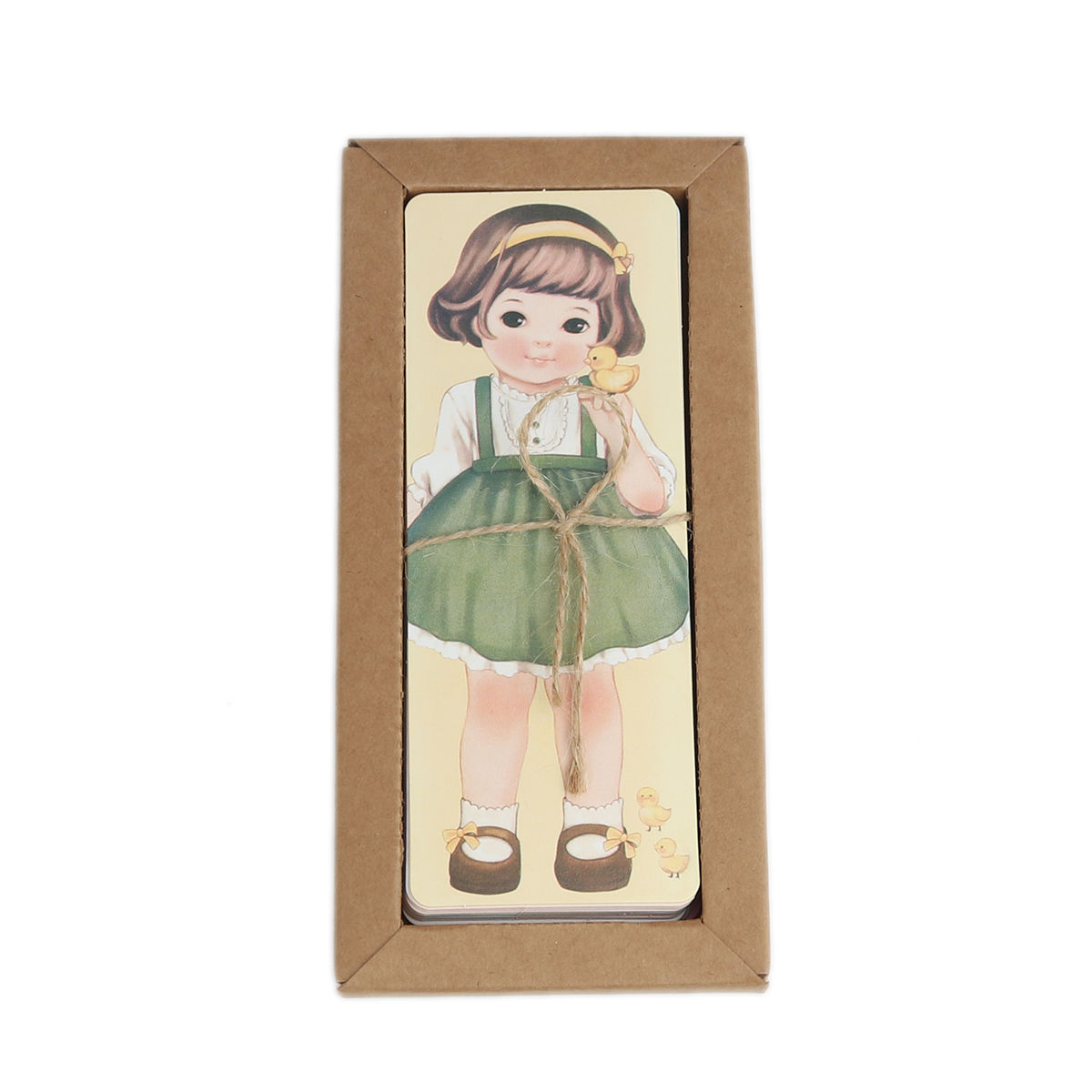 Bild von Papier Lesezeichen Rechteck Bunt Mädchen 5.5cmx 4.3cm, 2 Sets ( 30 Stücke/Set)