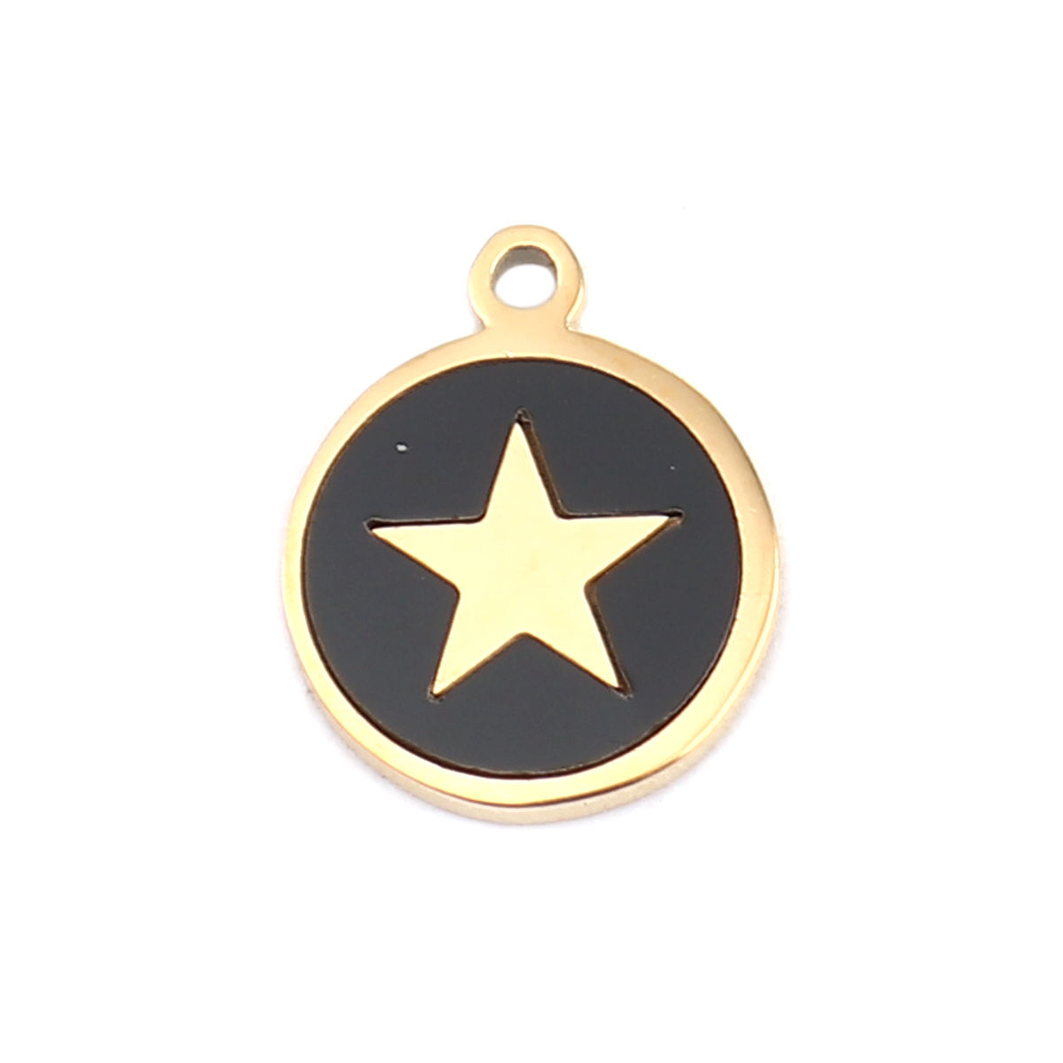 Immagine di 304 Stainless Steel Charms Round Cross