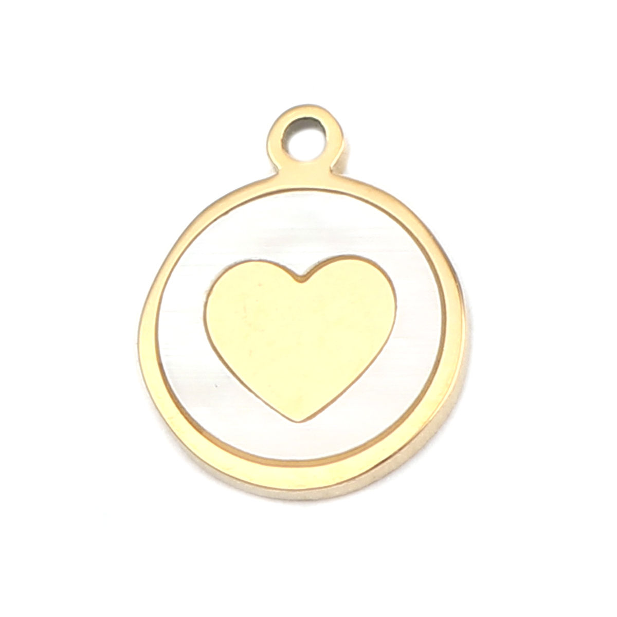 Immagine di 304 Stainless Steel Charms Round Cross