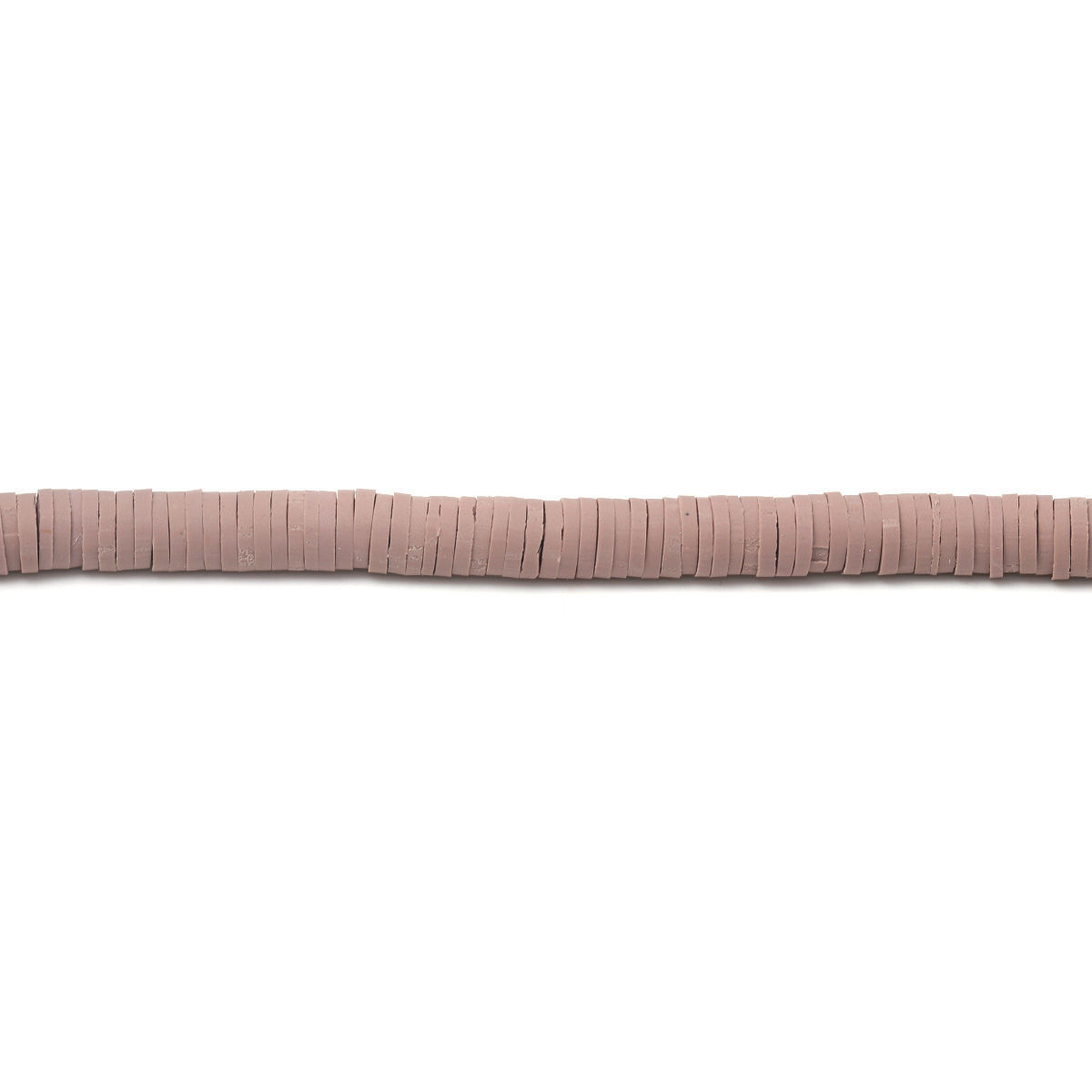 Picture of Polymer Clay Katsuki Beads Heishi Beads Disc Beads Round Khaki About 5mm Dia, Hole: Approx 1.7mm, 40.5cm(16") - 40cm(15 6/8") long, 200 Strands (Approx 330 - 350 PCs/Strand)