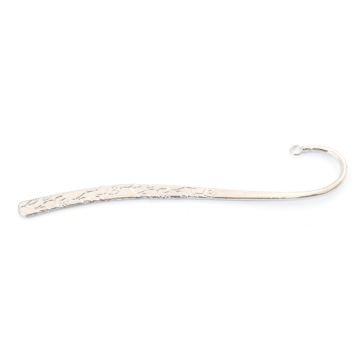 Imagen de Marcadores de libro Aleación del Metal Del Zinc,Tono de Plata,Flor 12.1cm de  longitud, 5 Unidades 