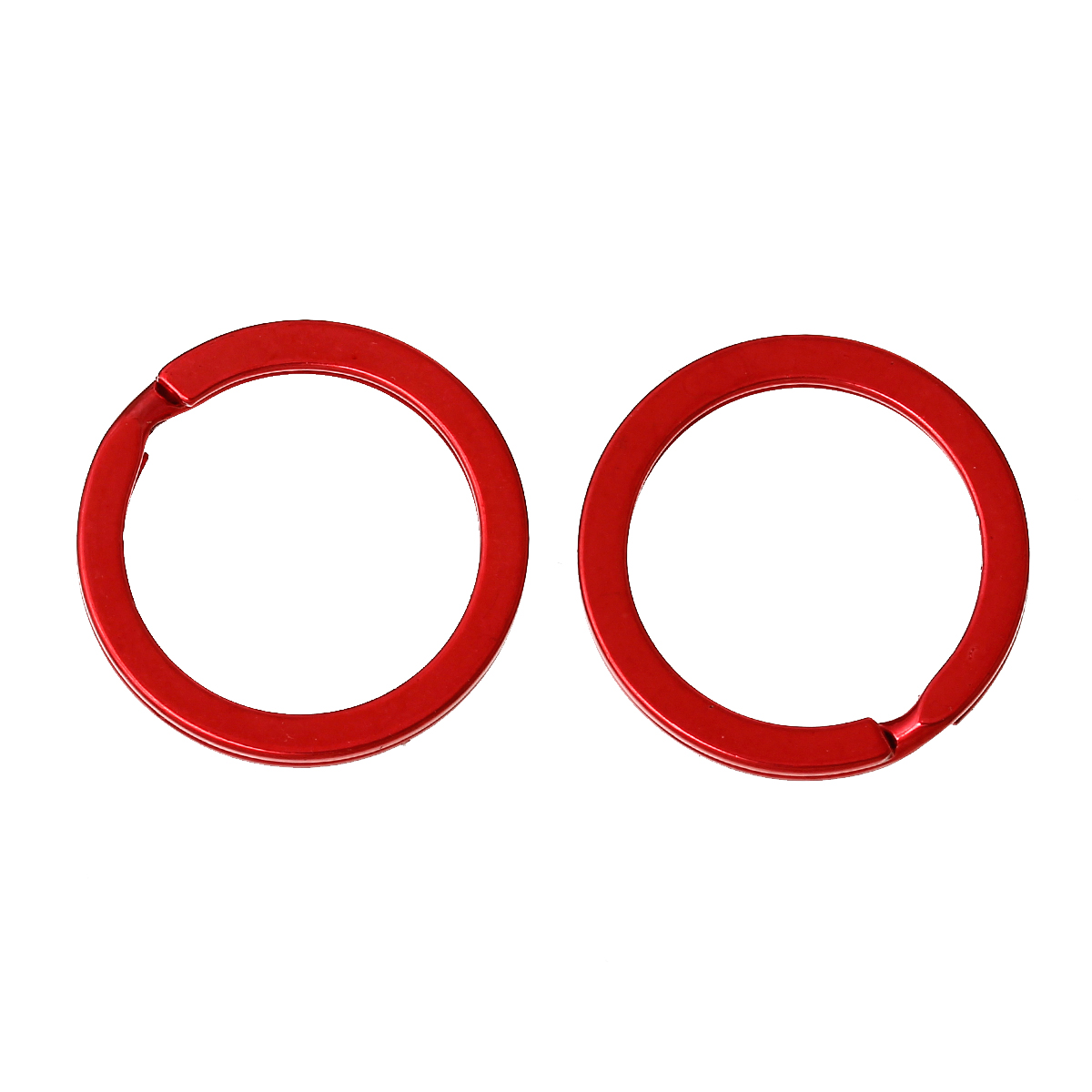 Imagen de Aleación Llaveros Anillo y Rojo 25mm Diámetro, 20 Unidades