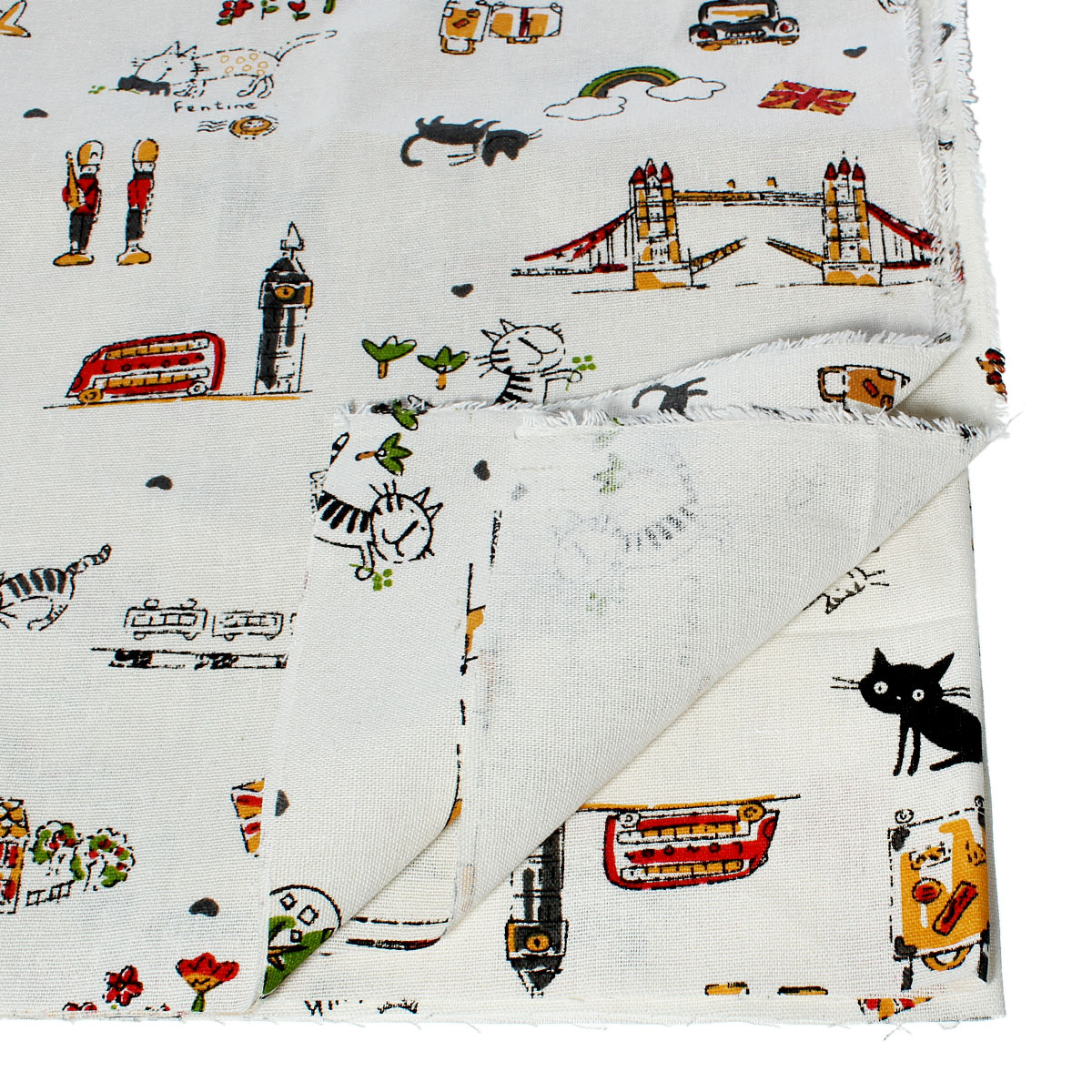 Picture of Cotton & Linen Fabric Multicolor Mixed Pattern Sewing DIY Cloth 150.0cm(59") x 100.0cm(39 3/8") , 1 M