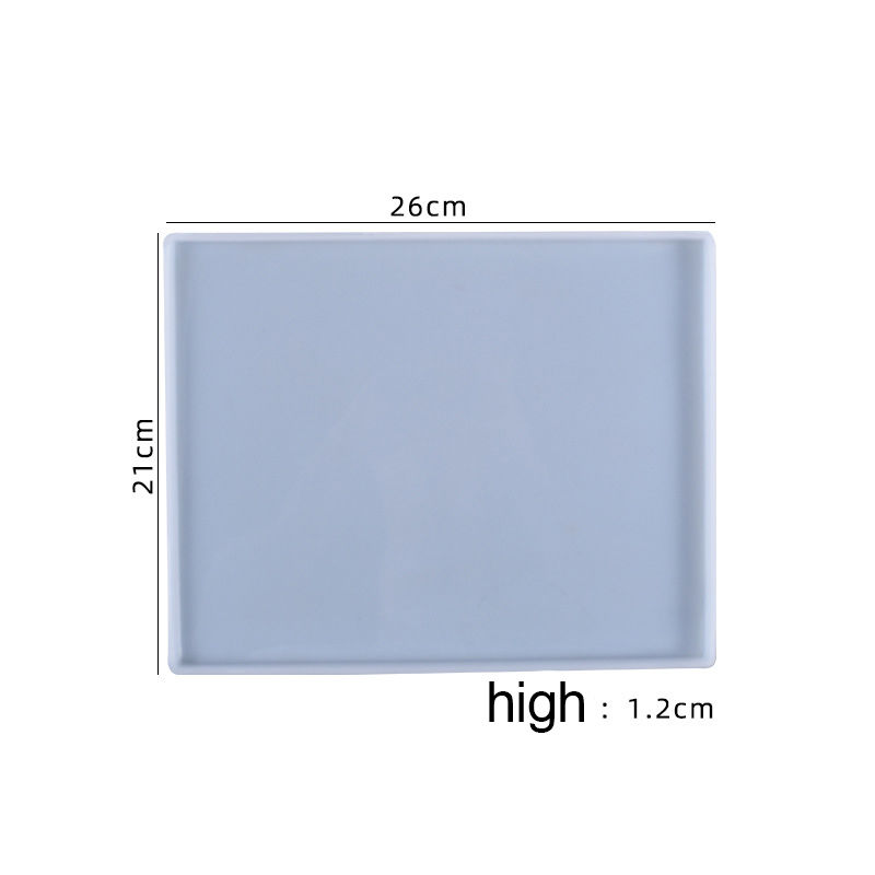 Picture of Silicone Resin Mold For Jewelry Making Table Decoration Rectangle White 26cm x 21cm, 1 Piece
