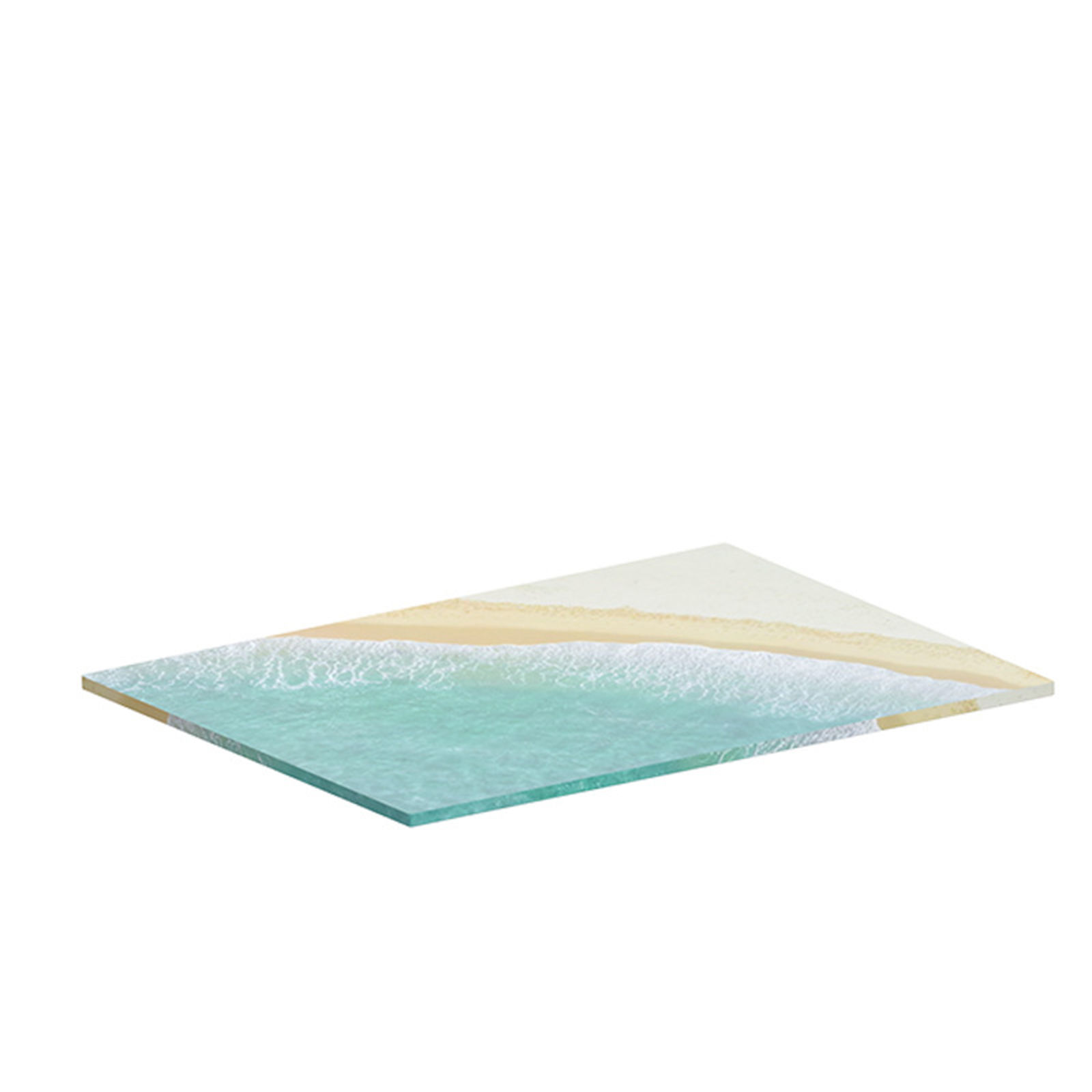 Picture of Silicone Resin Mold For Jewelry Making Table Decoration Rectangle White 26cm x 21cm, 1 Piece