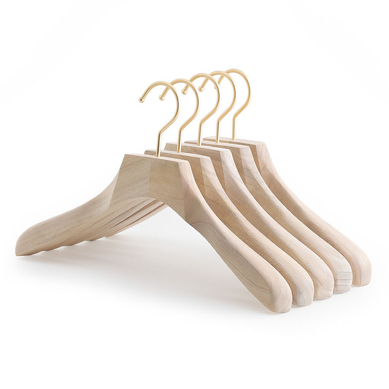 Picture of Natural - Camphor Wood Non-Slip Non-Trace Wide Shoulder Adult Clothing Hanger 39x3.5cm, 1 Piece