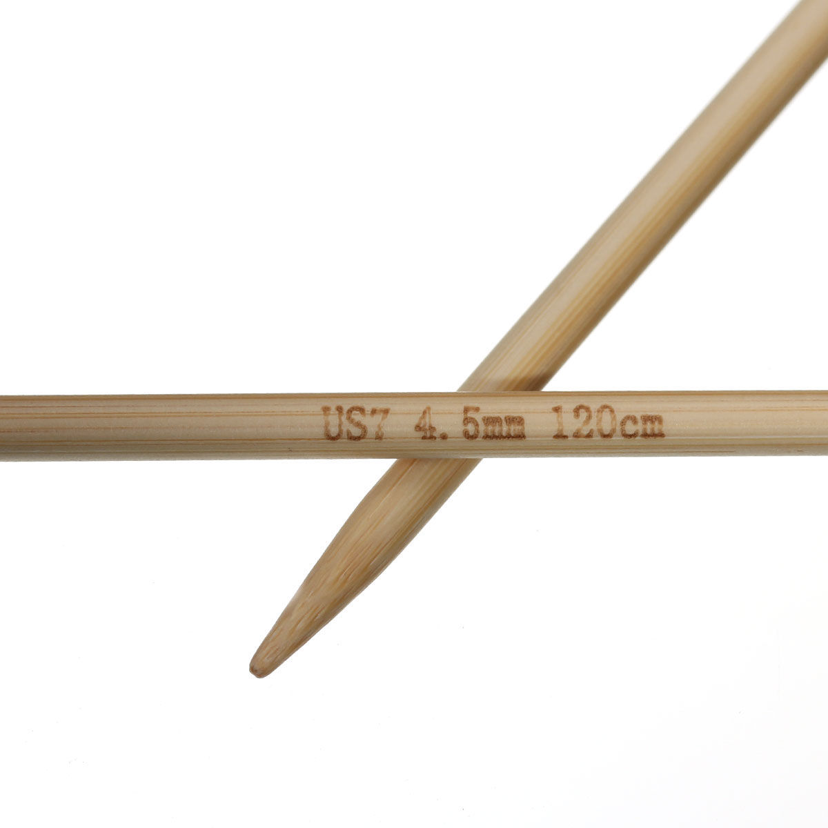 Picture of (US7 4.5mm) Bamboo Circular Knitting Needles Natural 120cm(47 2/8") long, 1 Pair