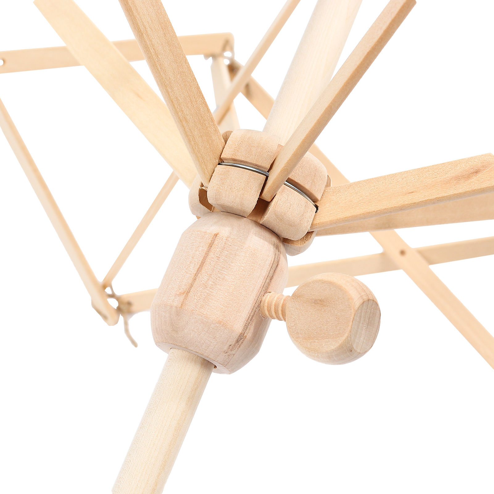Picture of 1 Piece Natural Wood Umbrella Yarn Swift For Knitting Crocheting 72cm x 63cm