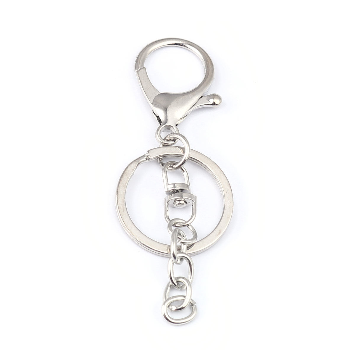 Picture of Zinc Based Alloy Keychain & Keyring Silver Tone 9cm x 3cm, 5 PCs