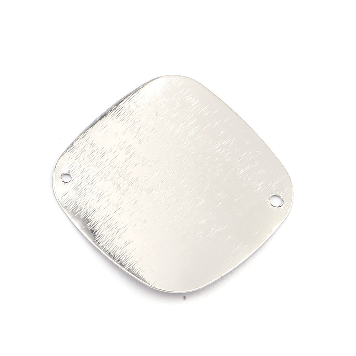 Picture of Brass Connectors Square Silver Tone 3.3cm x 3.3cm, 5 PCs