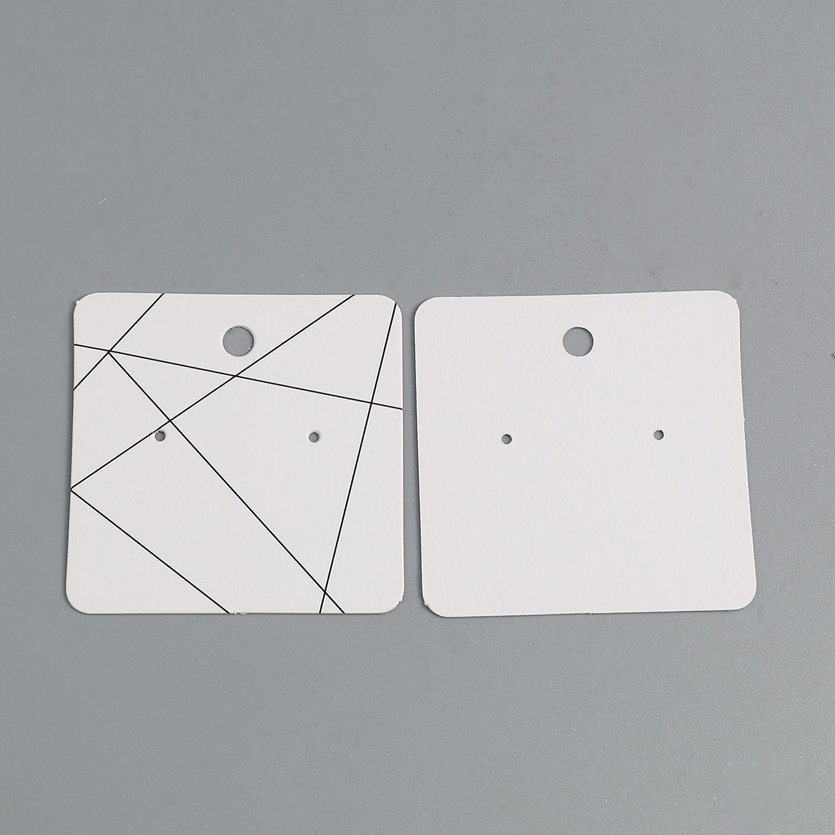 Imagen de Tarjeta de Exhibiciónes de la joyería Papel de Cuadrado , Negro , Raya 50mm x 50mm, 50 Hojas