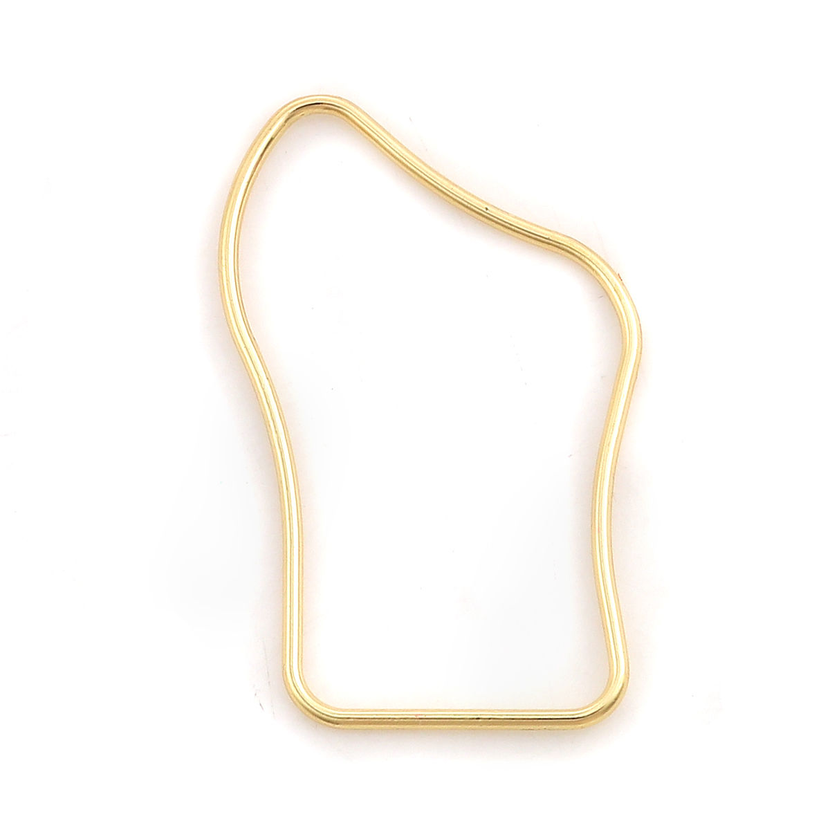 Picture of Zinc Based Alloy Connectors Irregular Gold Plated 45mm x 30mm, 10 PCs