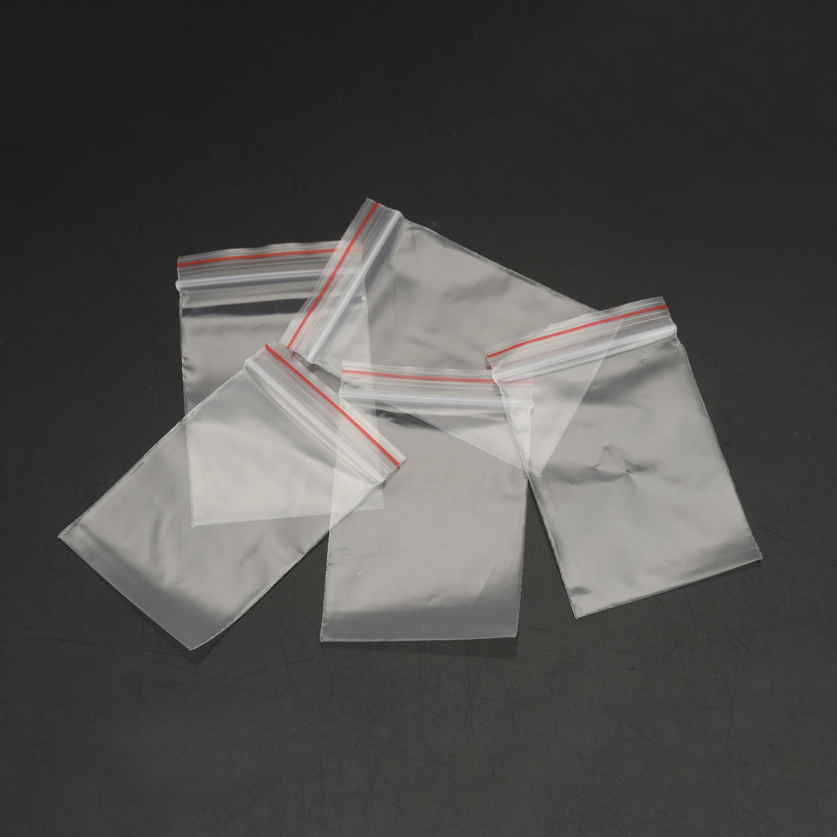 Picture of Plastic Zip Lock Bags Rectangle Transparent (Useable Space: 5cm x 4cm) 6cm x4cm(2 3/8" x1 5/8"), 500 PCs
