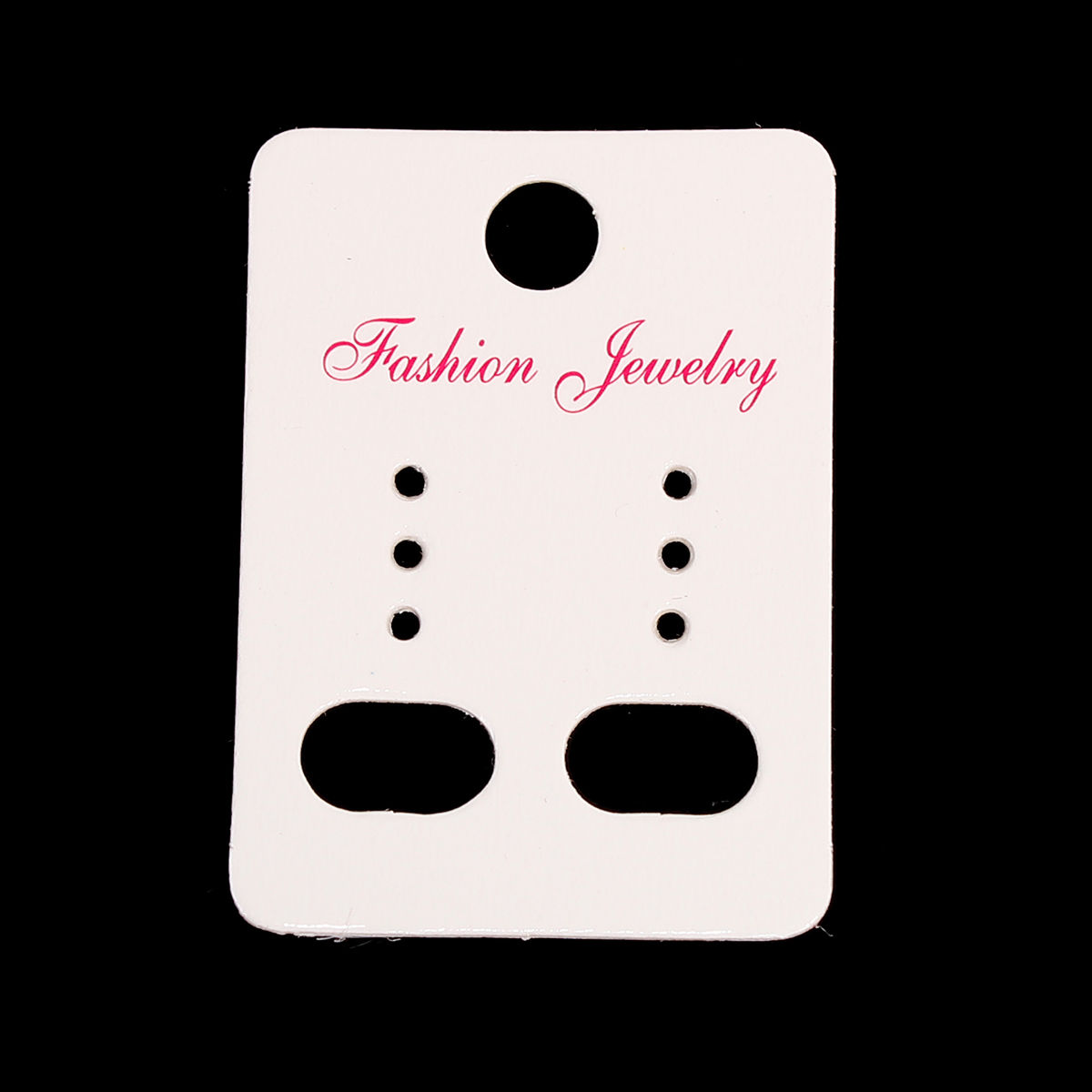 Imagen de Tarjeta de Exhibiciónes de la joyería Papel de Rectángulo,Blanco 4.5cm x 3.2cm, 100 Unidades