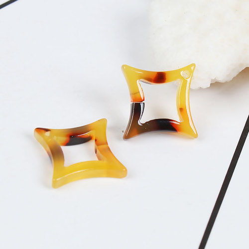 Picture of Acetic Acid Resin Acetate Acrylic Acetimar Marble Pendants Rhombus Multicolor