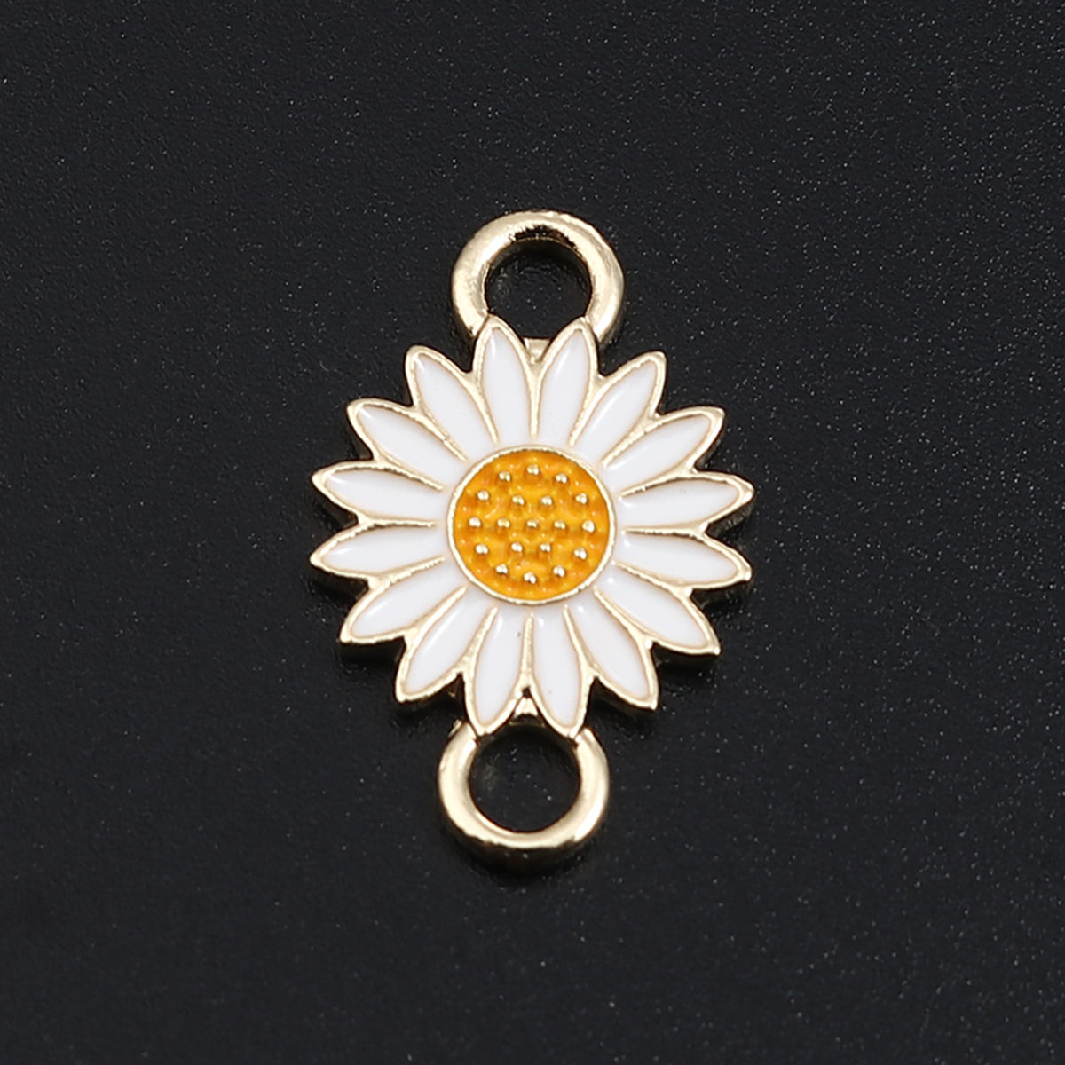 Picture of Zinc Based Alloy Connectors Daisy Flower & Enamel 