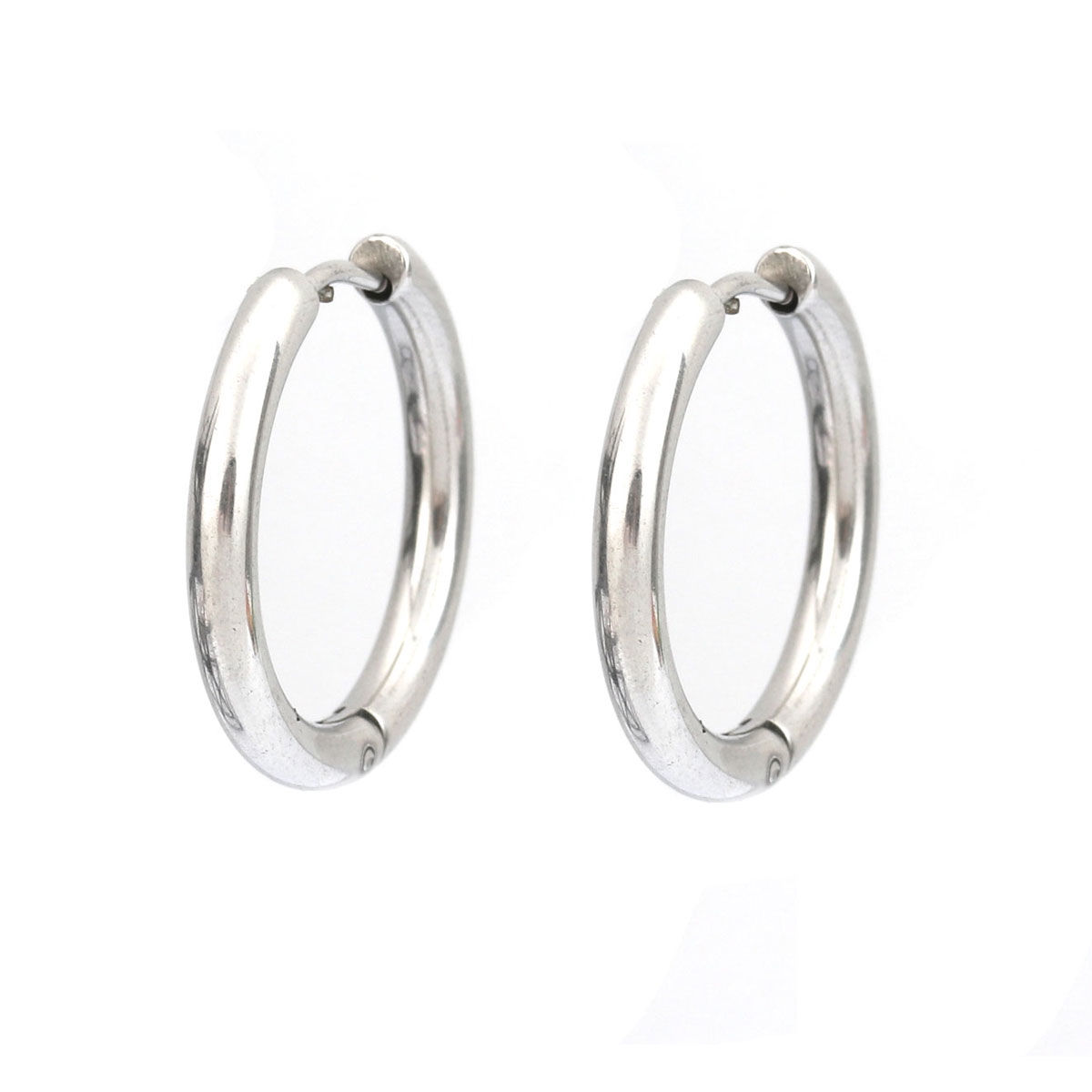 Image de Boucles d'Oreilles Créole Anneau en  Acier Inoydable Rond    