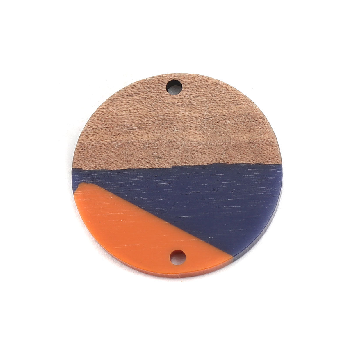 Picture of Resin & Wood Connectors Round Multicolor 28mm Dia., 2 PCs