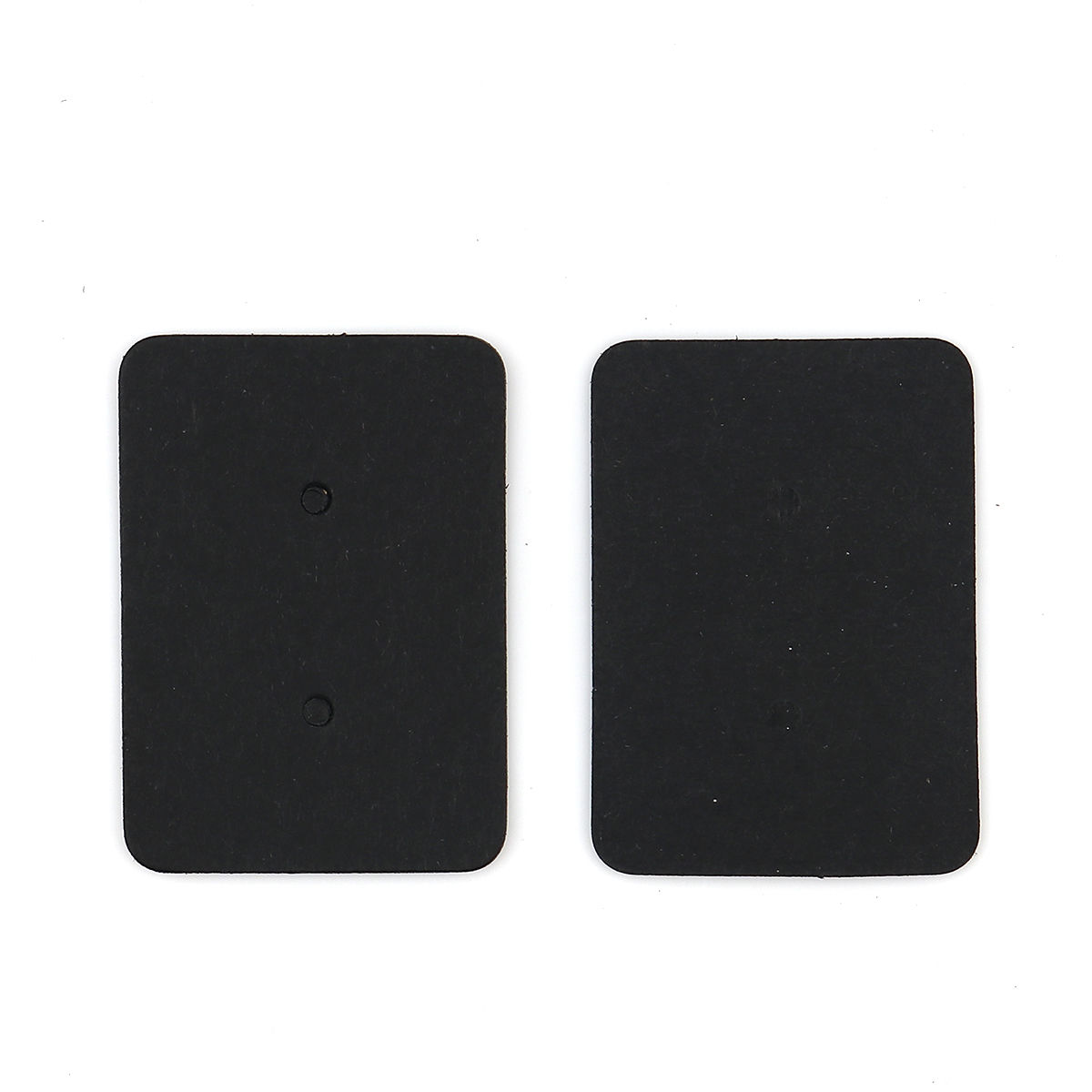 Immagine di Carta Cartoncini Espositori per Gioielli Rettangolo Nero 35mm x 25mm, 100 Pz