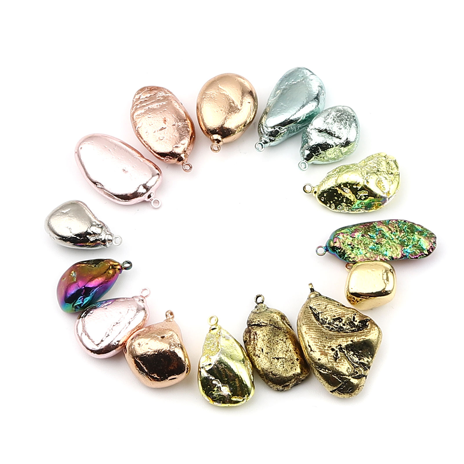 Immagine di Pietra + Rame Charms 3 Pz