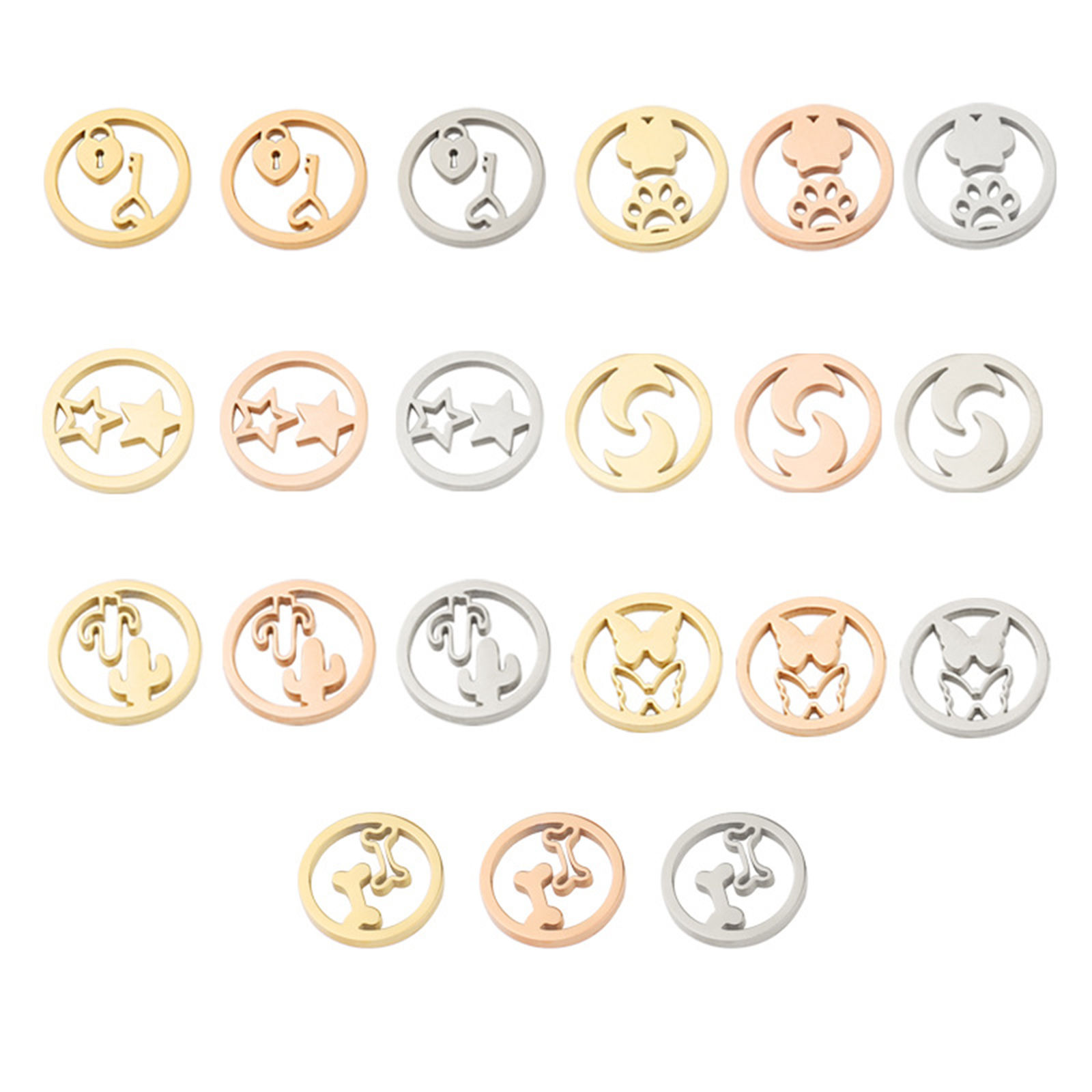 Stainless Steel Charms 2 PCs の画像