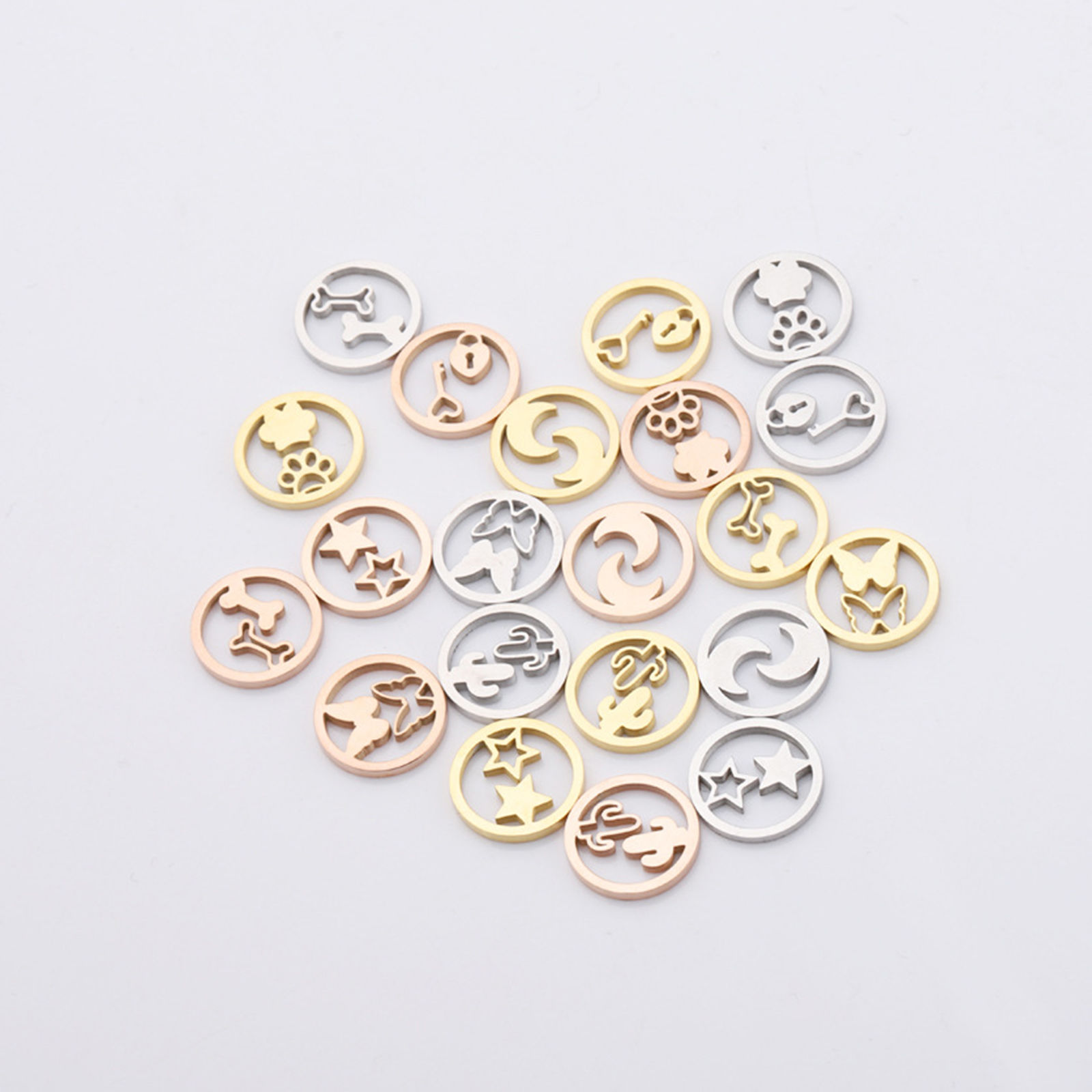 Stainless Steel Charms 2 PCs の画像