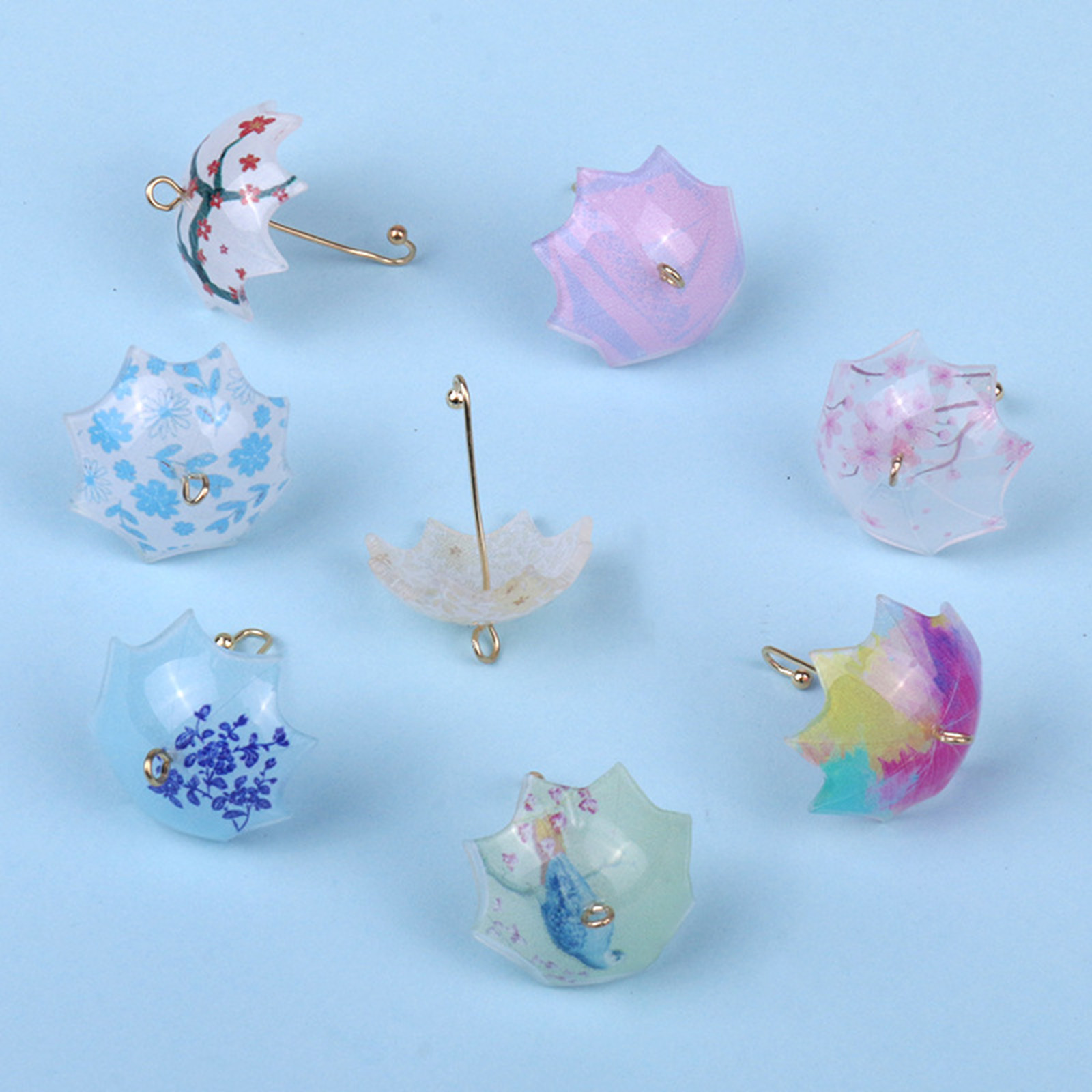 Imagen de Aleación de Zinc del metal + Resina Colgantes Charms 5 Unidades