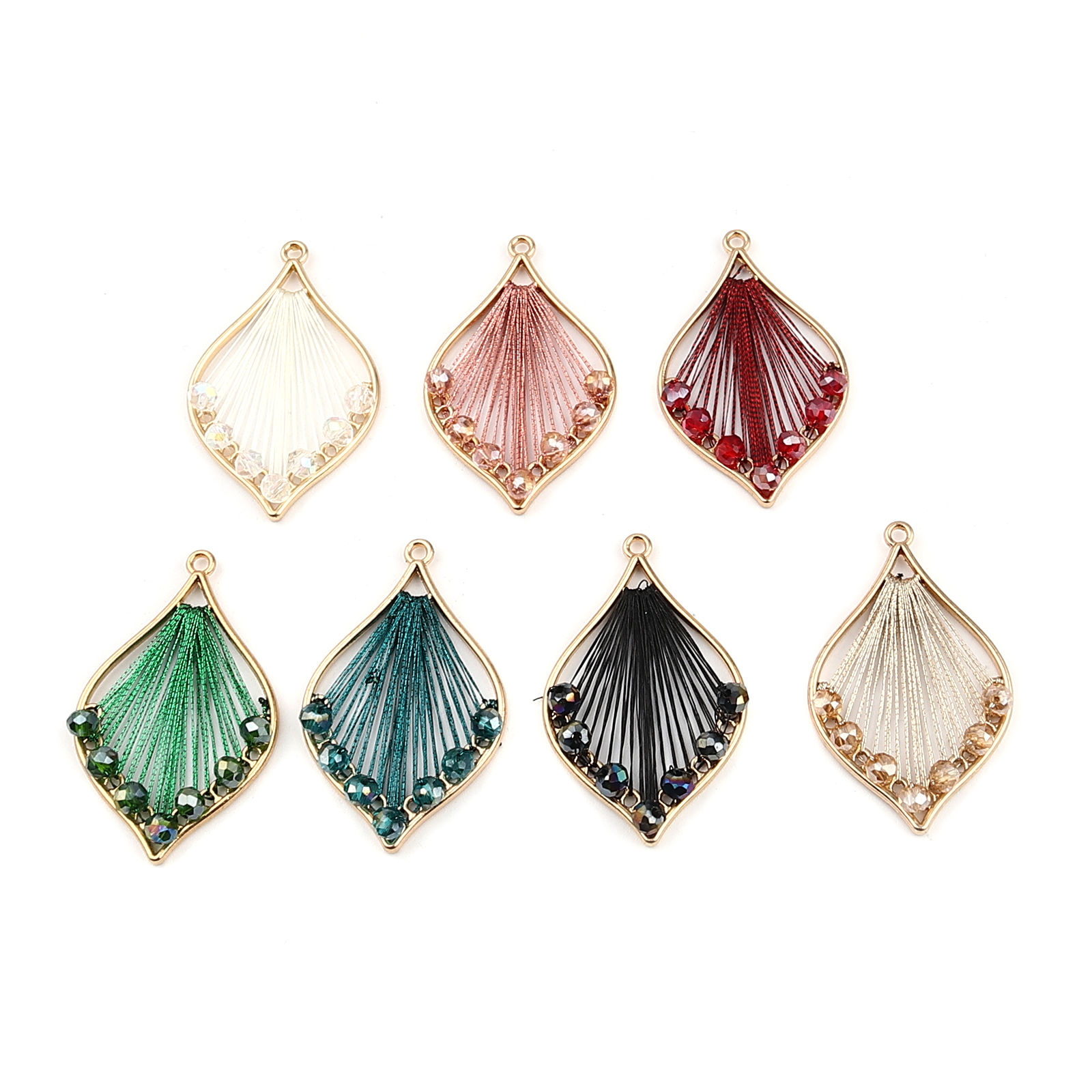 Picture of Iron Based Alloy & Glass Pendants