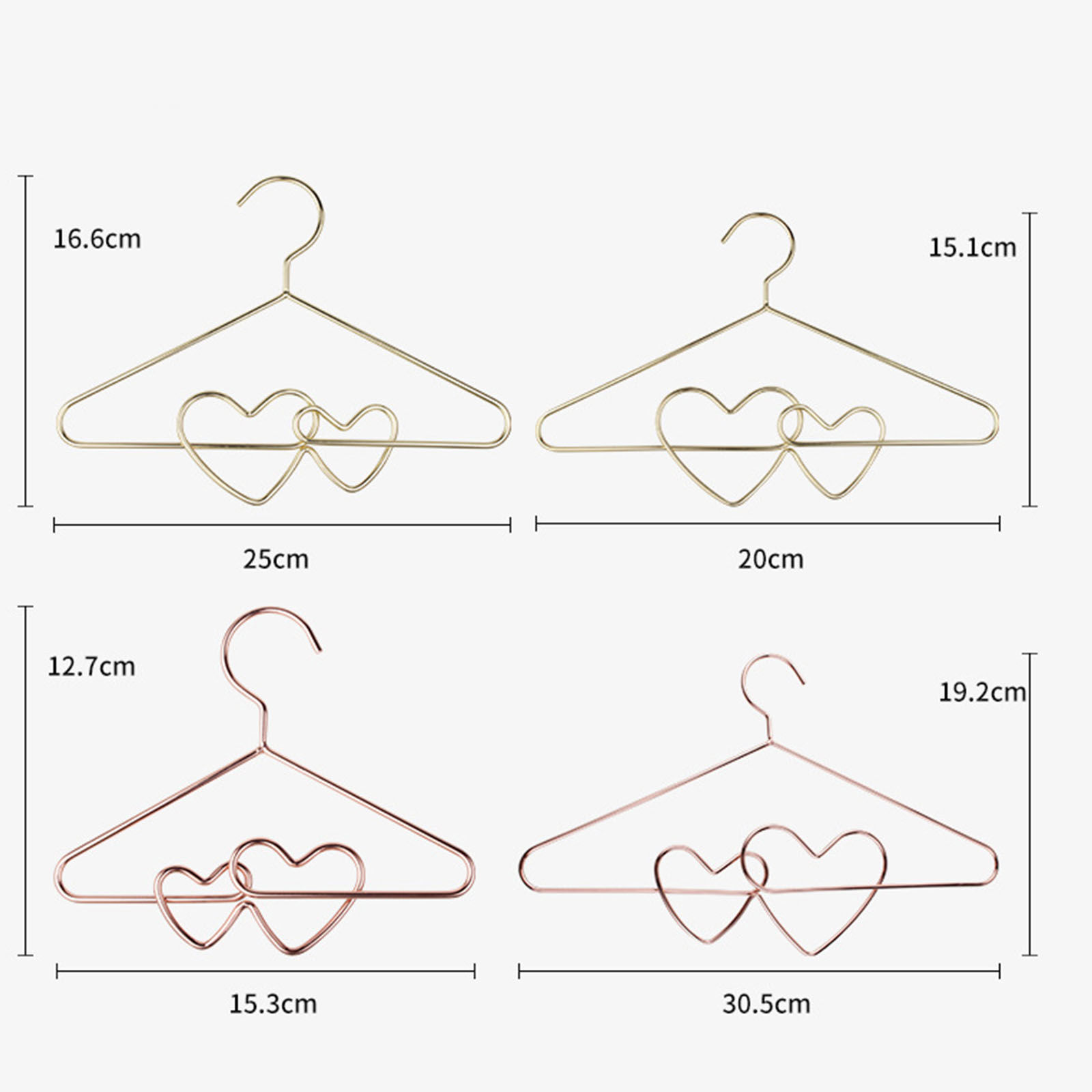 Image de Cintre Pour Enfants Creative Love Heart En Fer Galvanisé