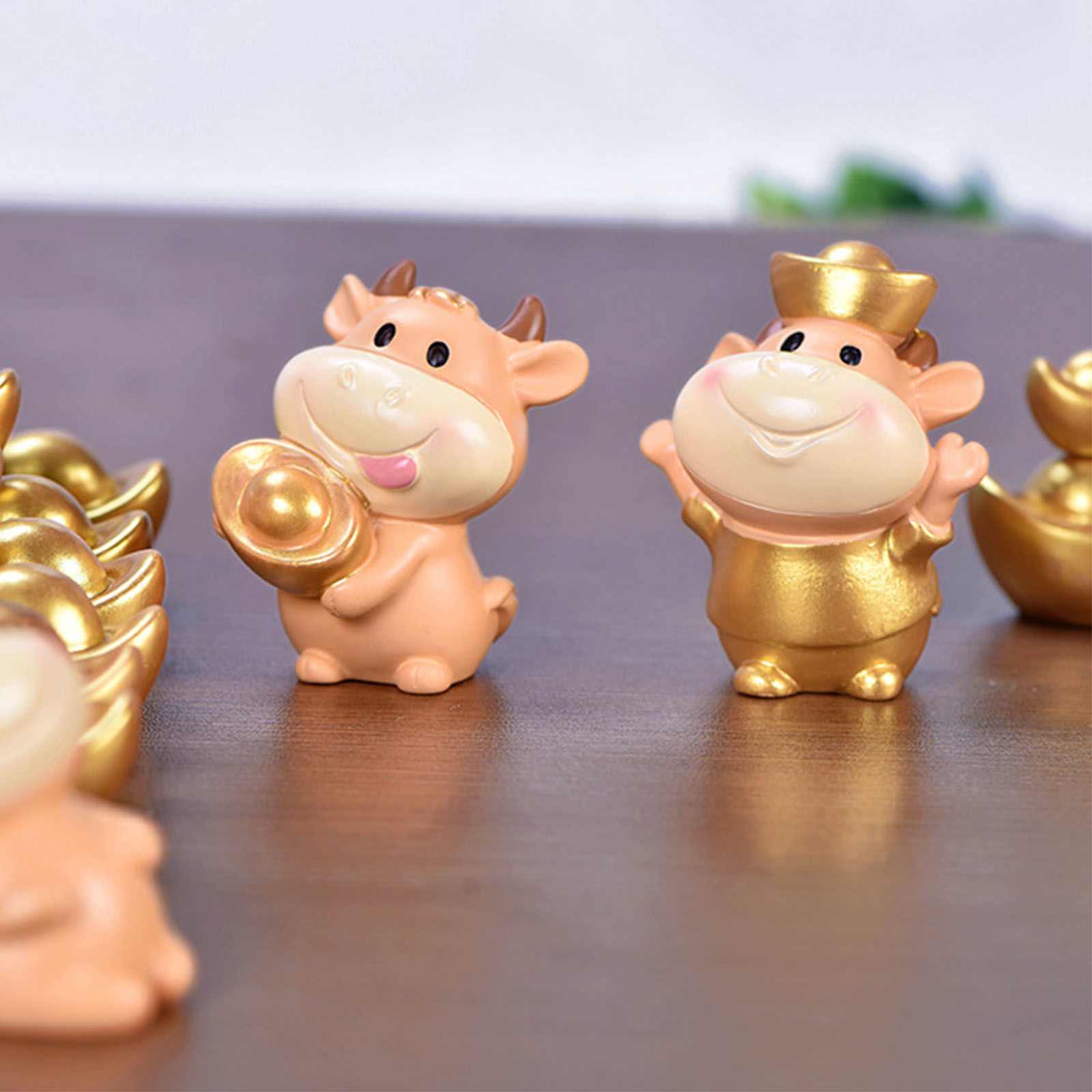 Picture of Luck Wealth Bull Series Resin Micro Landscape Miniature Decoration