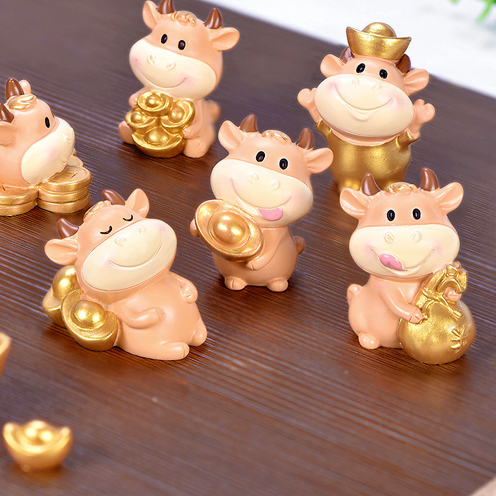 Picture of Luck Wealth Bull Series Resin Micro Landscape Miniature Decoration