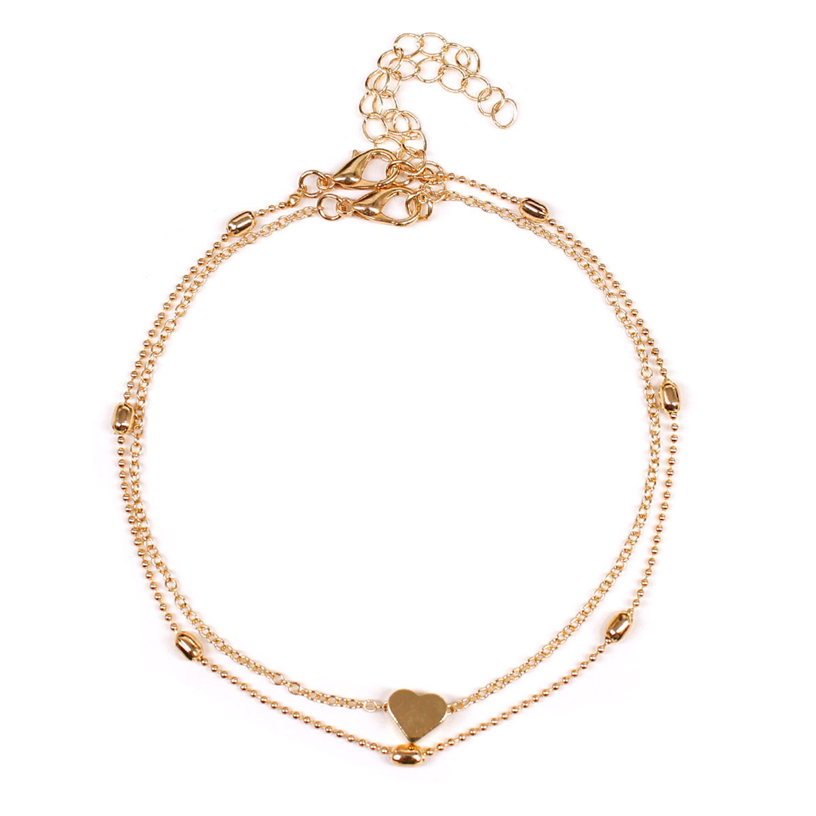 Picture of Anklet Heart 21cm(8 2/8") long, 1 Set ( 2 PCs/Set)