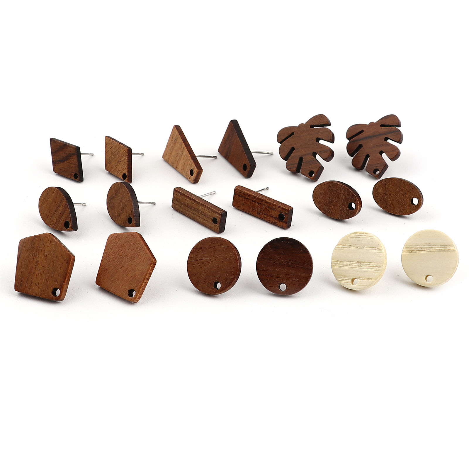 Imagen de Madera Pendientes W/ Lazo 10 Unidades