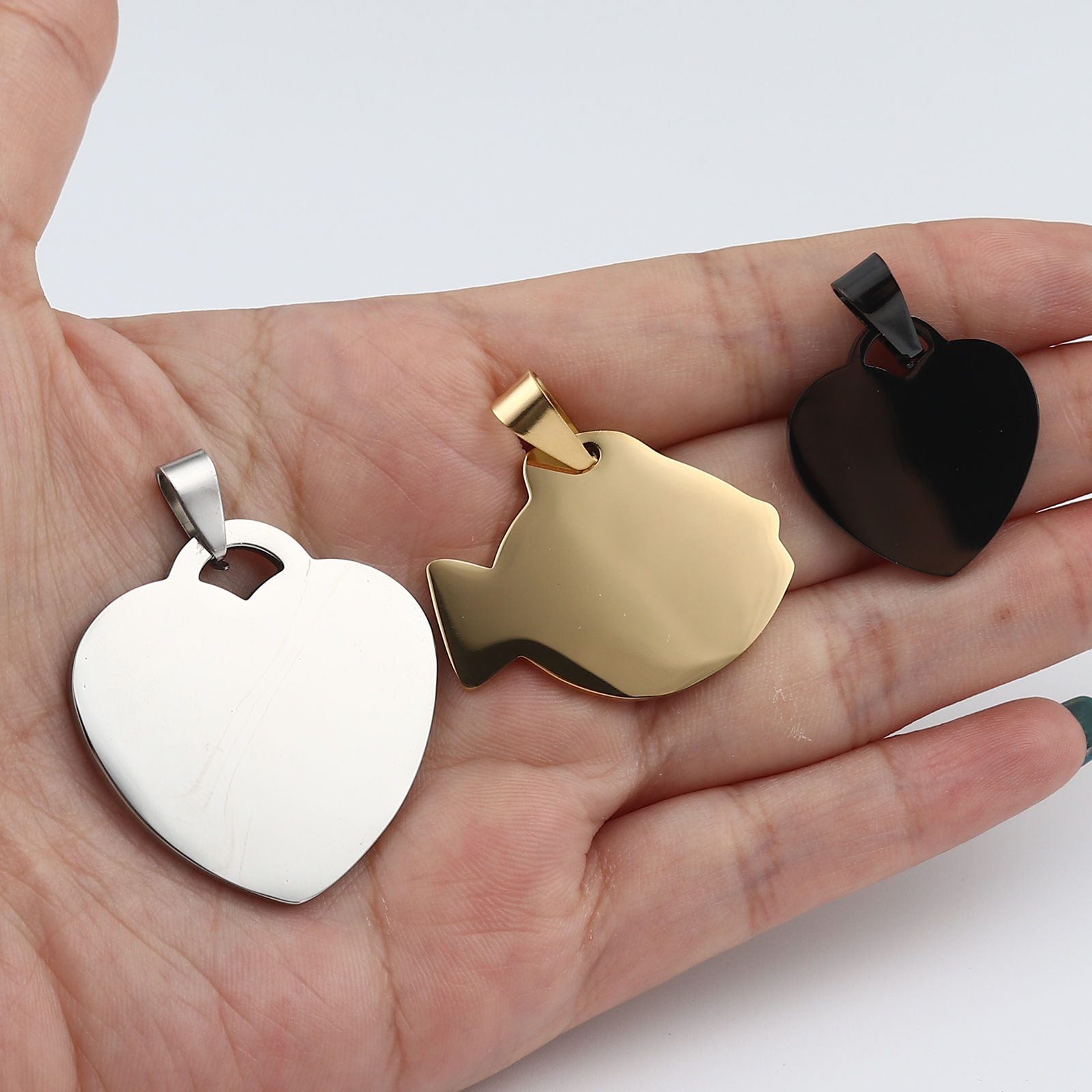 Picture of Stainless Steel Pendants Blank Stamping Tags