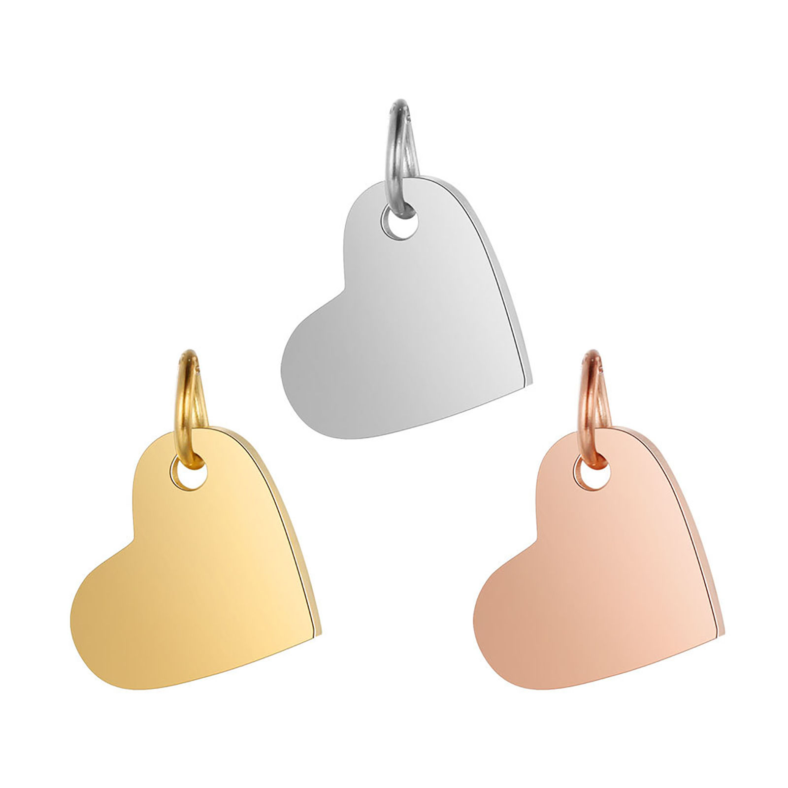 Immagine di Acciaio Inossidabile Charms Cuore 1 Pz