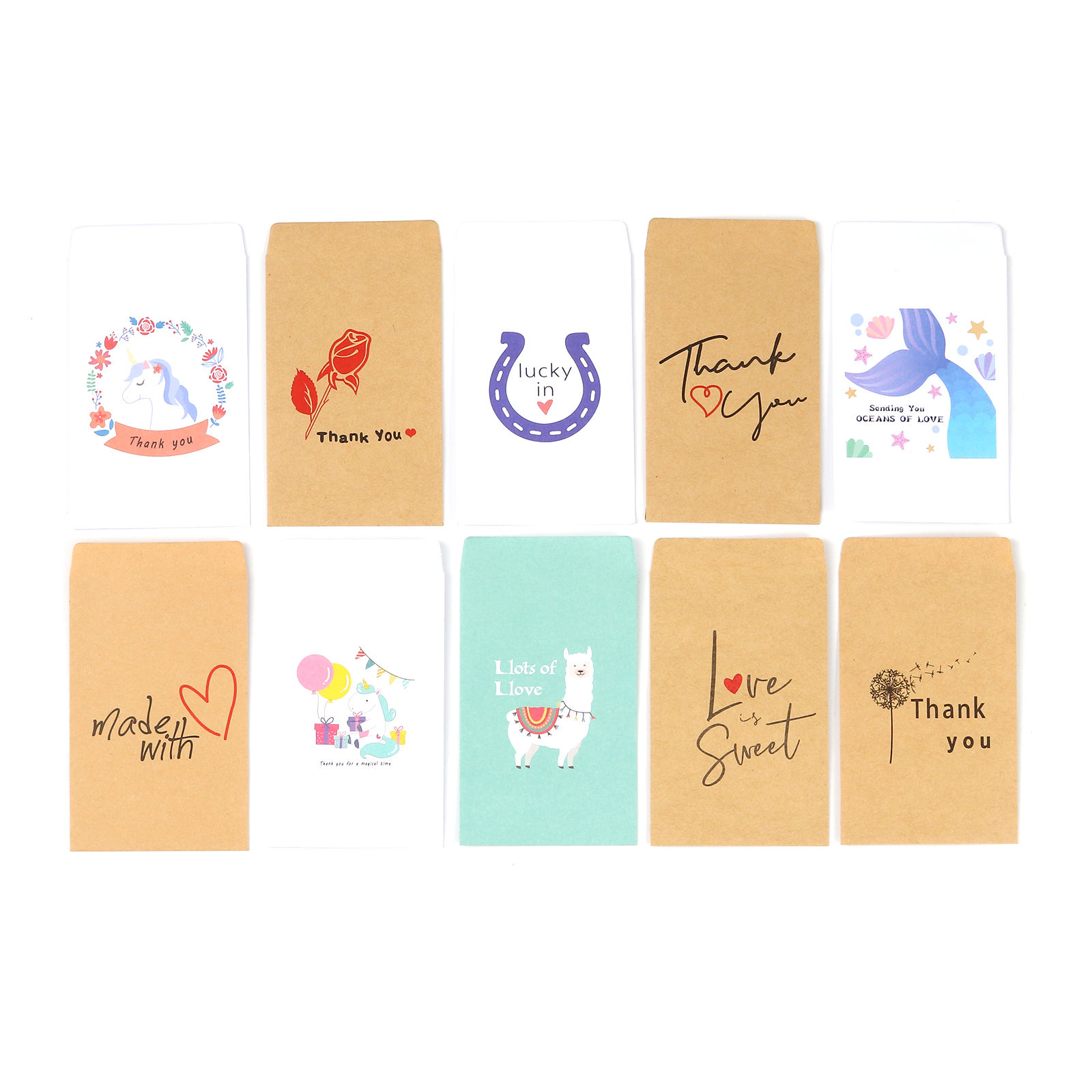 Picture of Paper Paper Bags Multicolor Rectangle 12.5cm x 7.2cm, 20 PCs