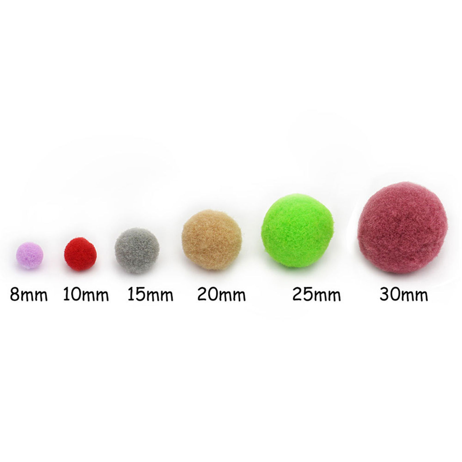 Imagen de Terylene Bolas Pompón Multicolor Bola 1 Paquete