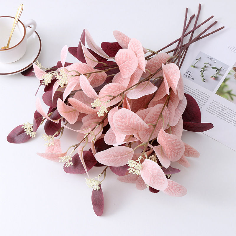 Imagen de Faux Silk Simulation Eucalyptus Leaf Home Decoration