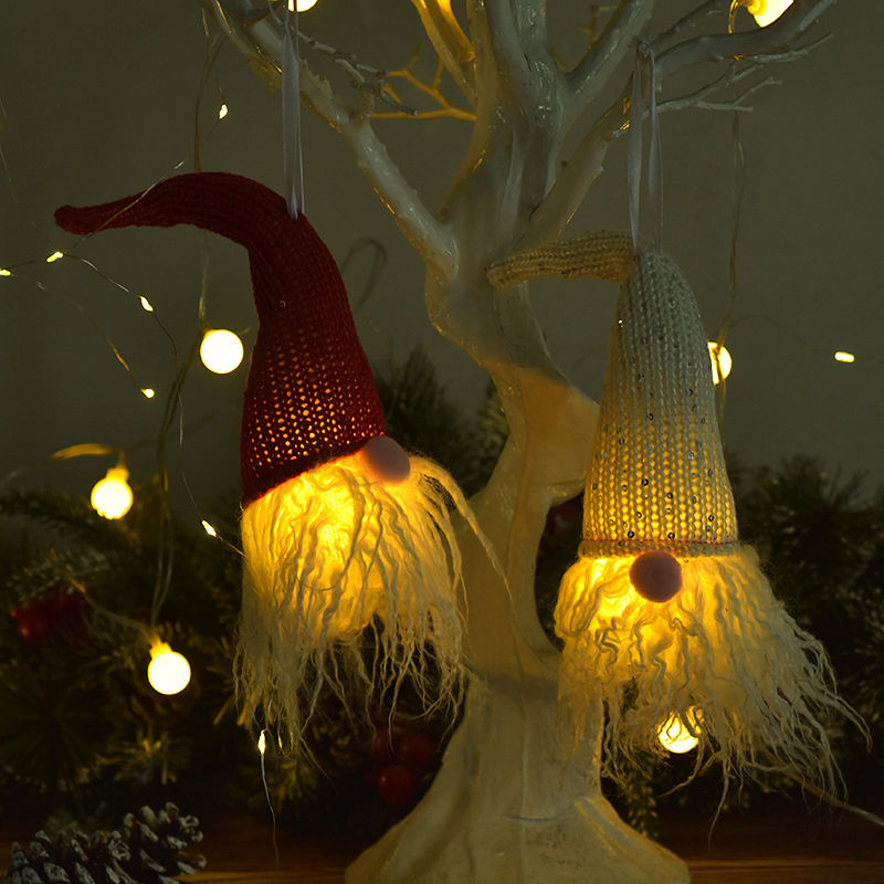 Picture of Christmas Faceless Elf Doll With Lights Luminous Decoration Ornaments