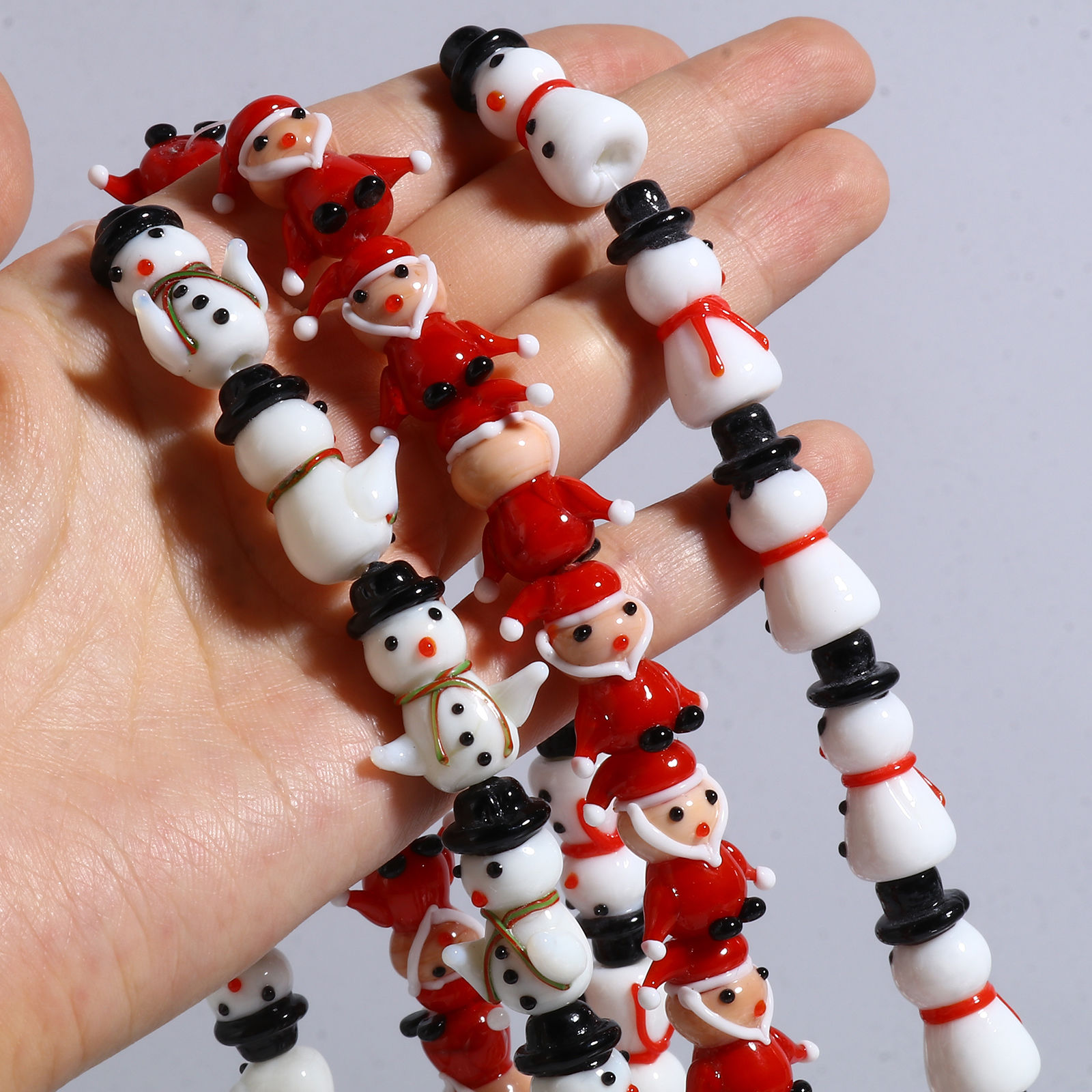 Imagen de Navidad Cuentas Vidrio Murano , Multicolor 2 Unidades