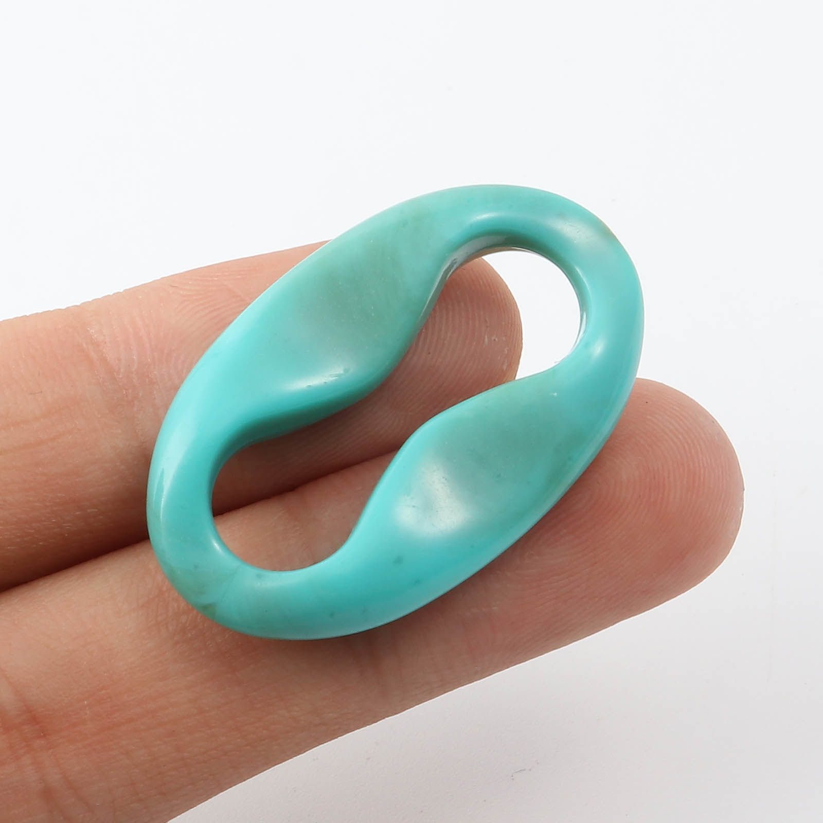 Picture of Acrylic Beads Green Blue Imitation Turquoise 100 PCs