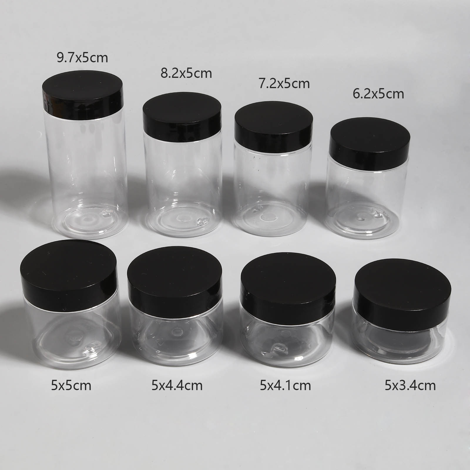 Imagen de PET Botellas Cilíndrico Negro 10 Unidades