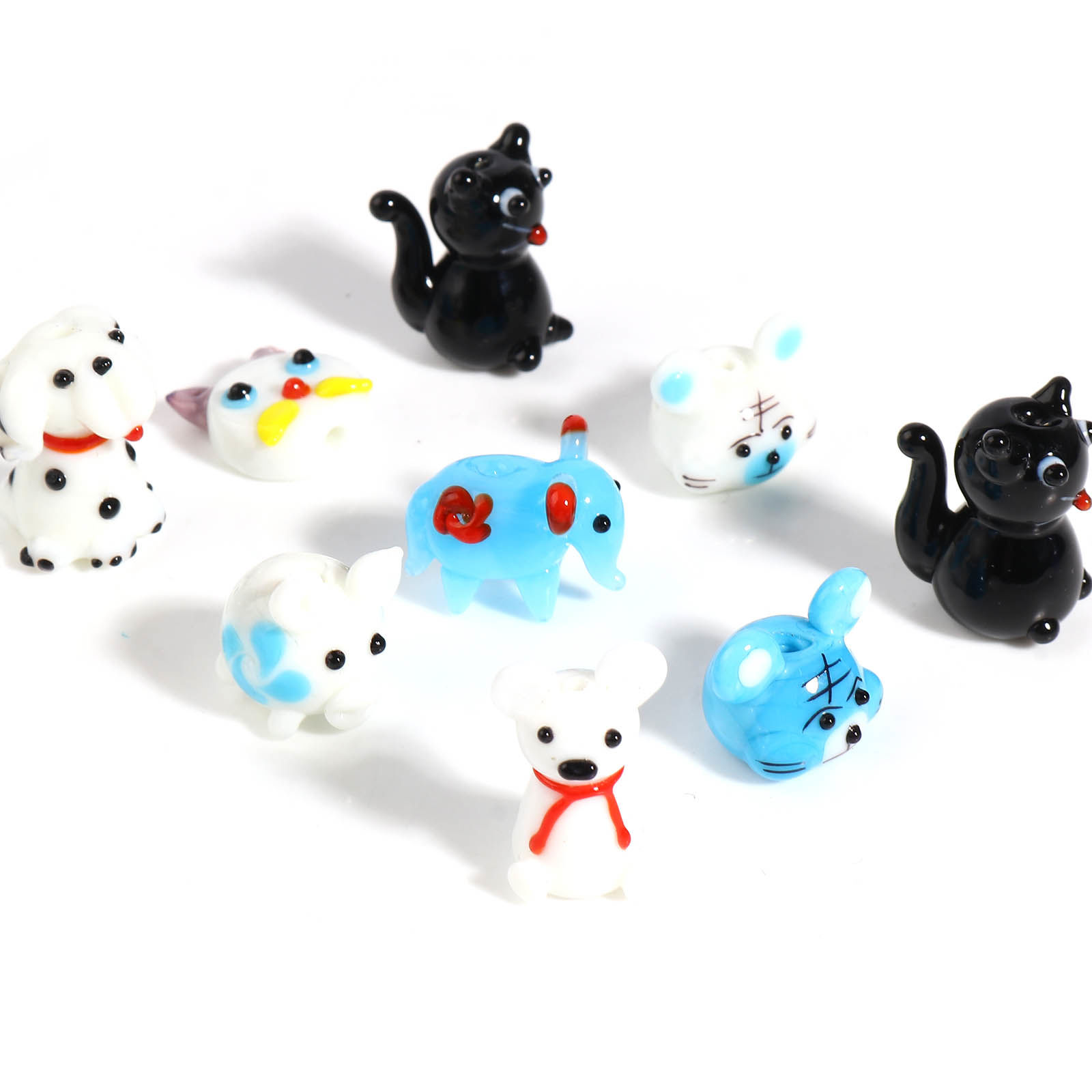 Immagine di Lampwork Vetro Perline Animale Multicolore 1 Pz