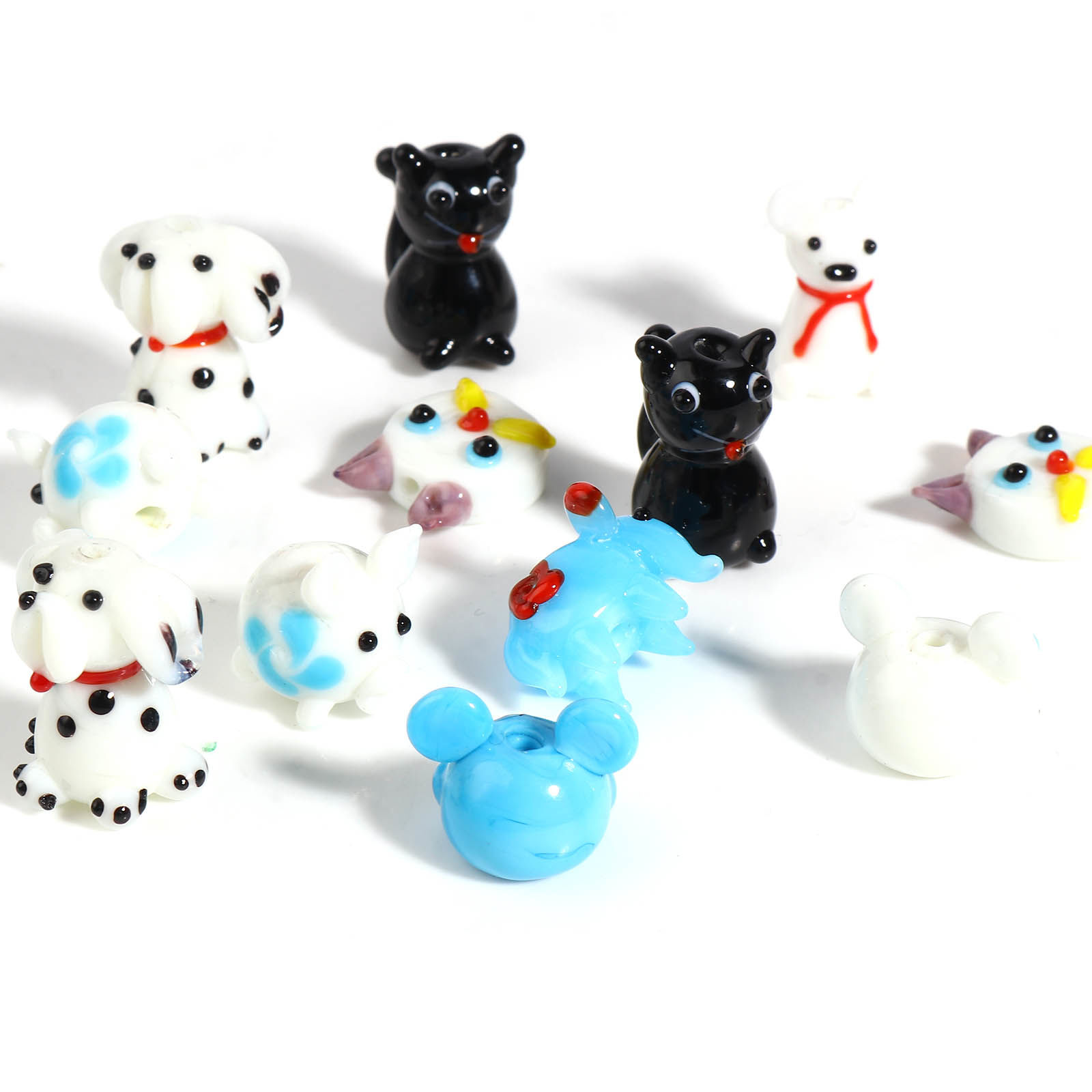 Immagine di Lampwork Vetro Perline Animale Multicolore 1 Pz